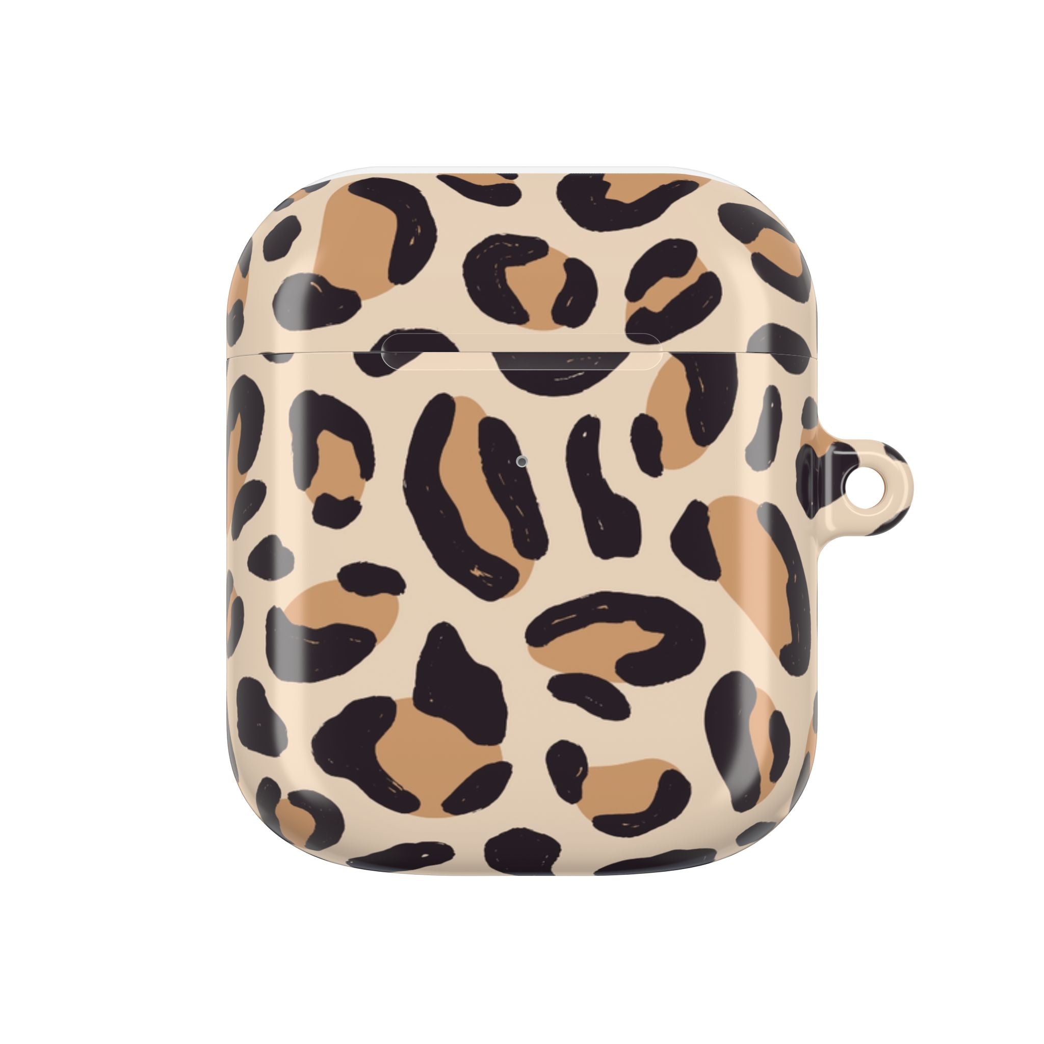 Leopard Print AirPod Case – Stylish Beige Animal Print Protective Cover
