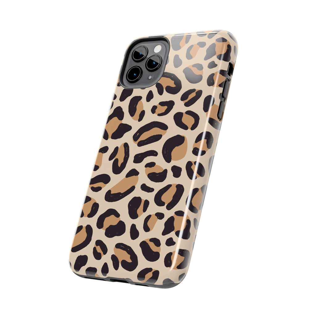 Leopard Print Tough Phone Case — Durable Slim Protective iPhone Cover