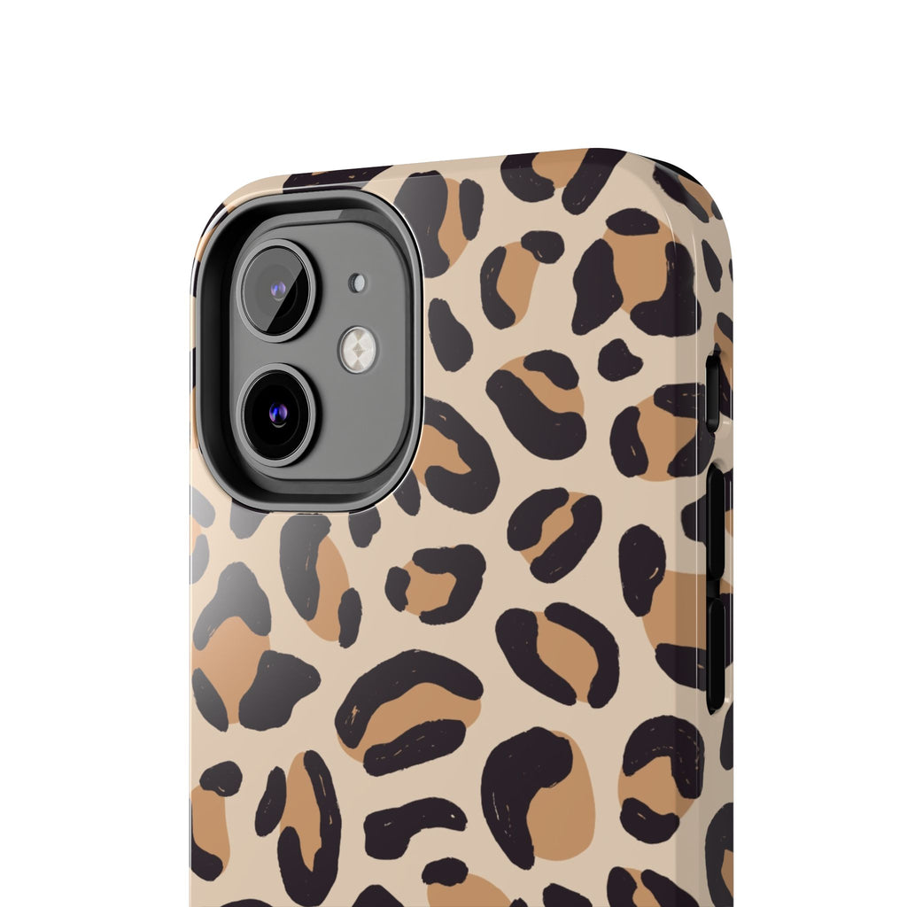 Leopard Print Tough Phone Case — Durable Slim Protective iPhone Cover