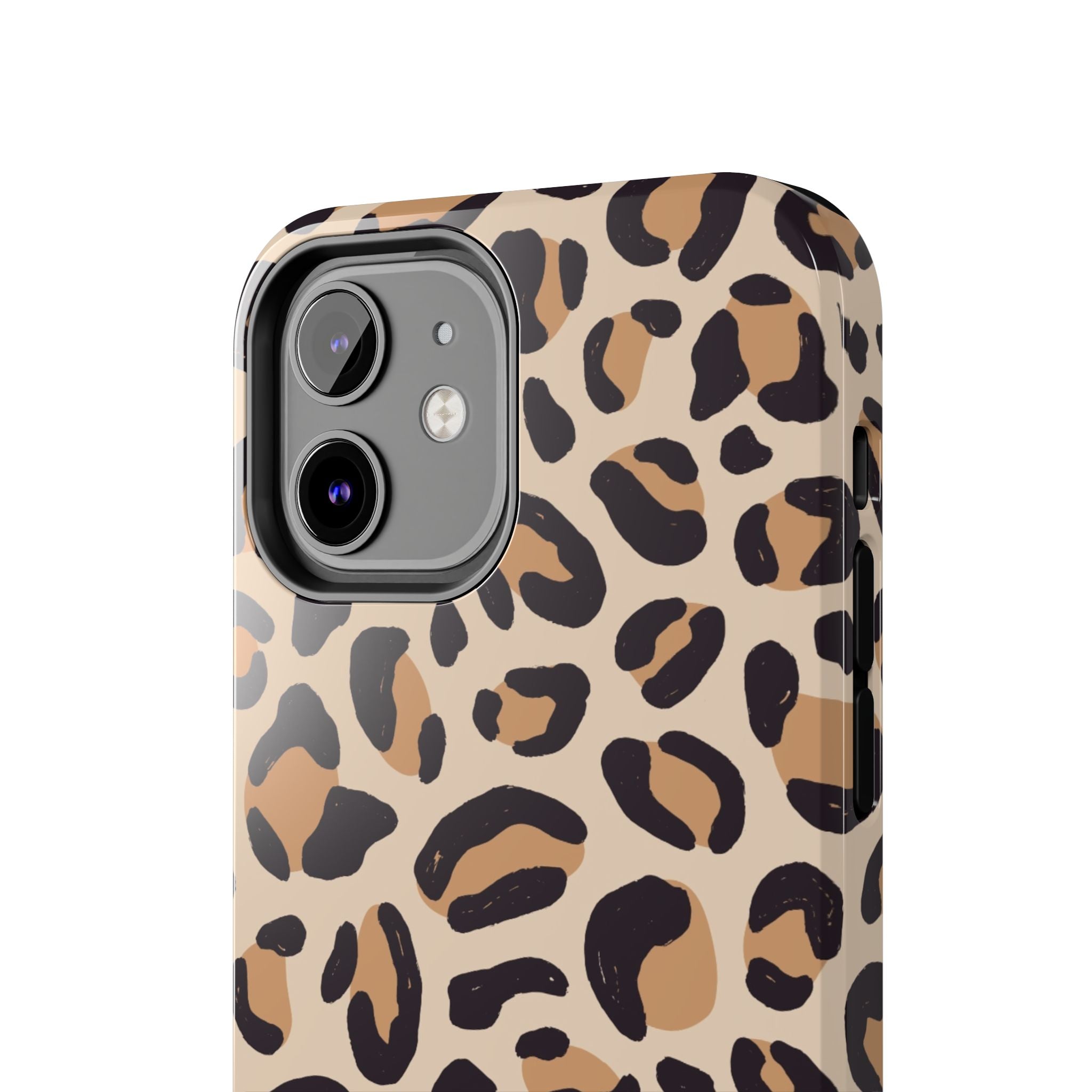Leopard Print Tough Phone Case — Durable Slim Protective iPhone Cover