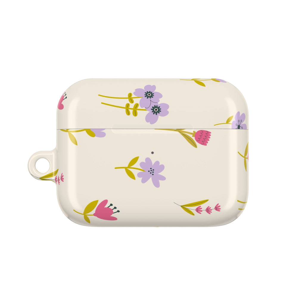 Floral Spring AirPod Case — Pastel Wildflower Protective Cover
