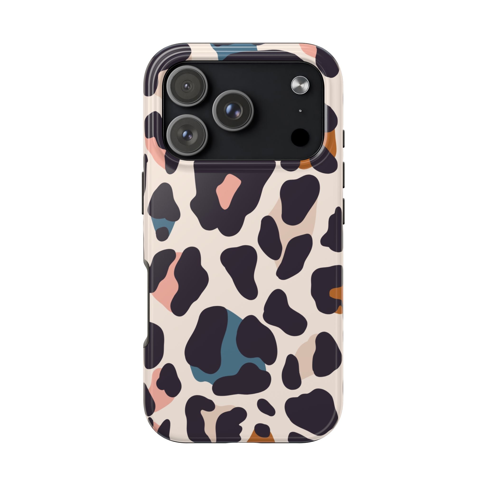 Leopard Spot Tough Phone Case — Pastel Animal Print Protective Cover