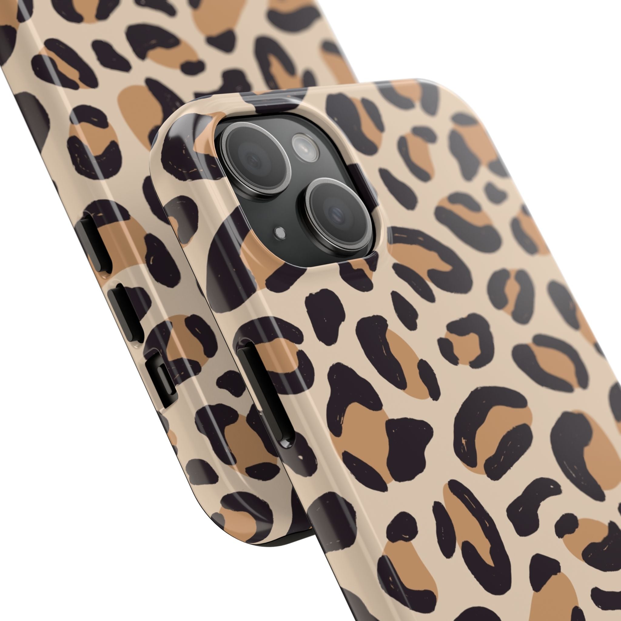 Leopard Print Tough Phone Case — Durable Slim Protective iPhone Cover