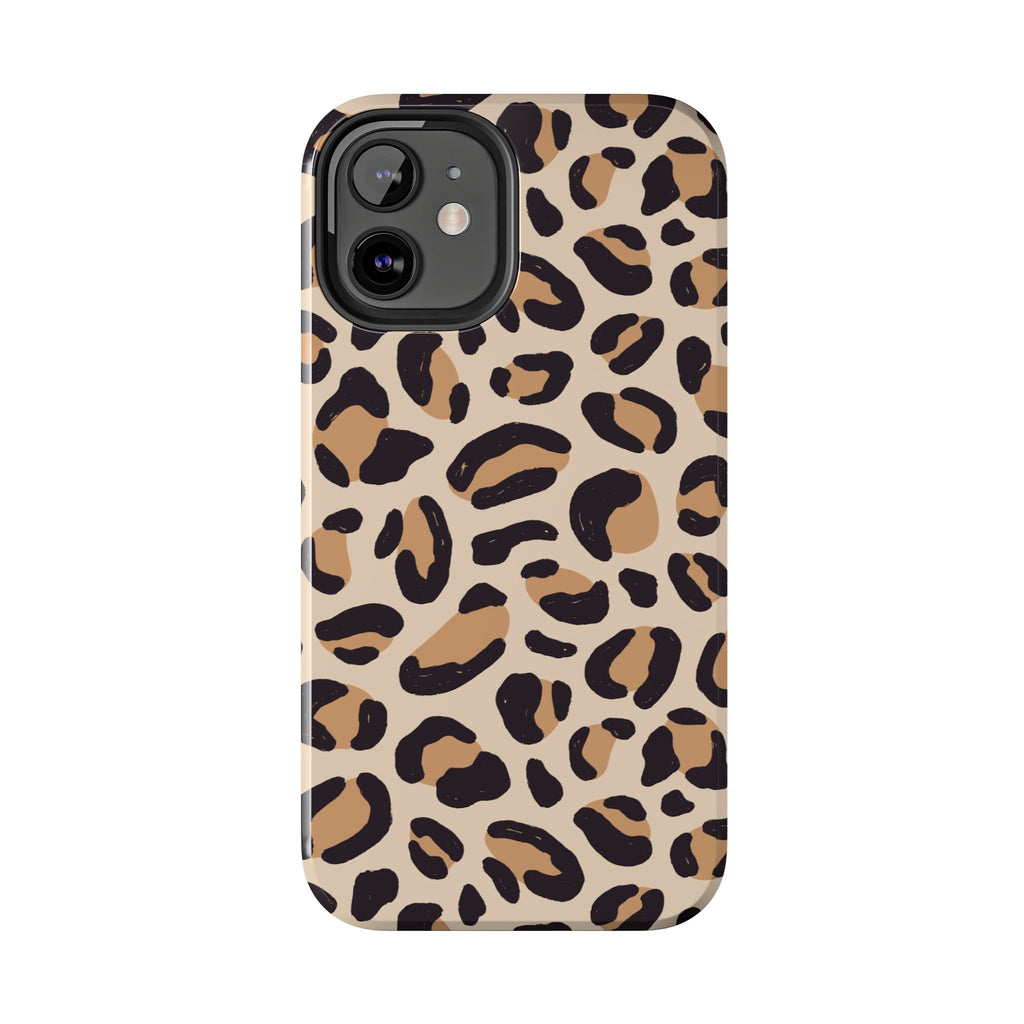 Leopard Print Tough Phone Case — Durable Slim Protective iPhone Cover