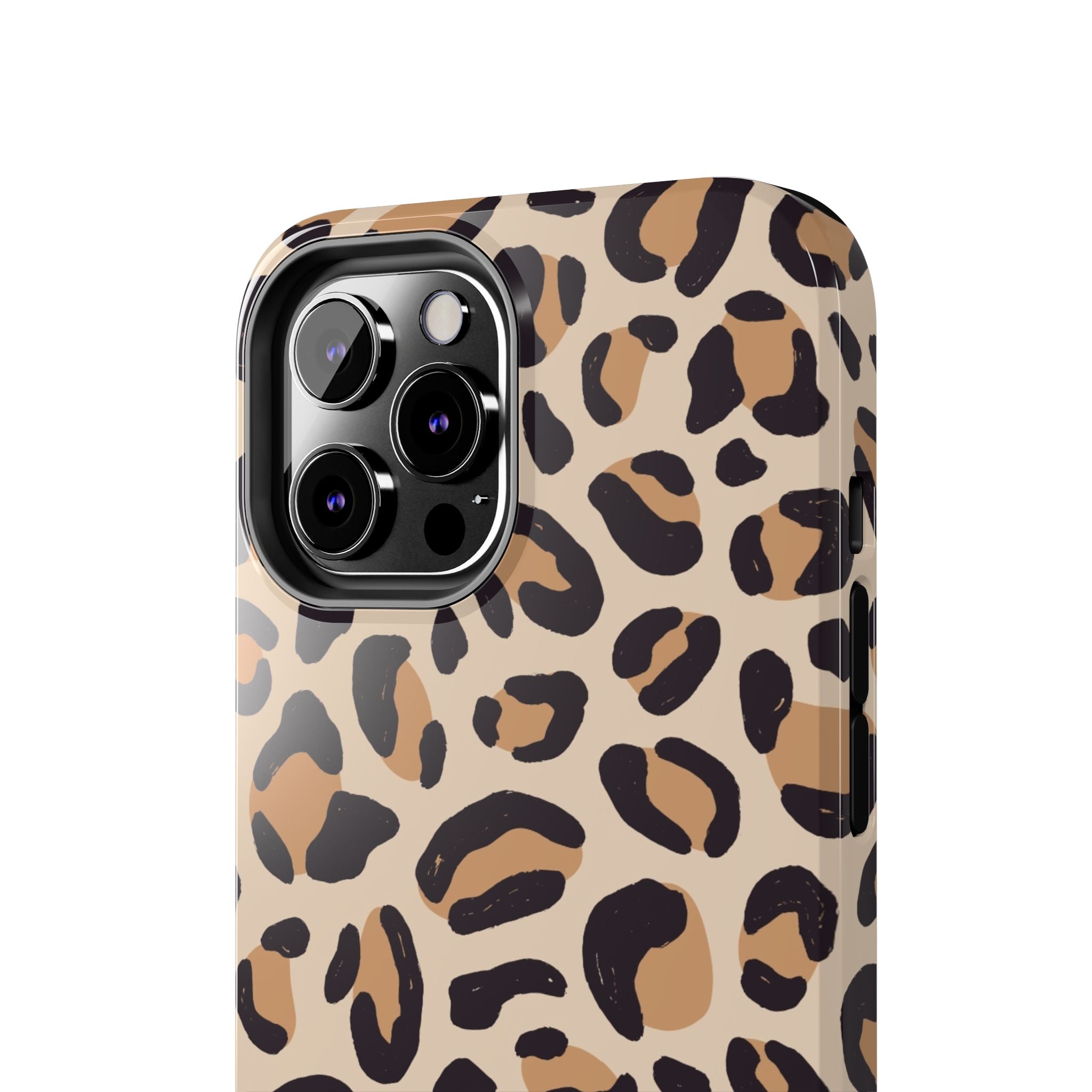 Leopard Print Tough Phone Case — Durable Slim Protective iPhone Cover