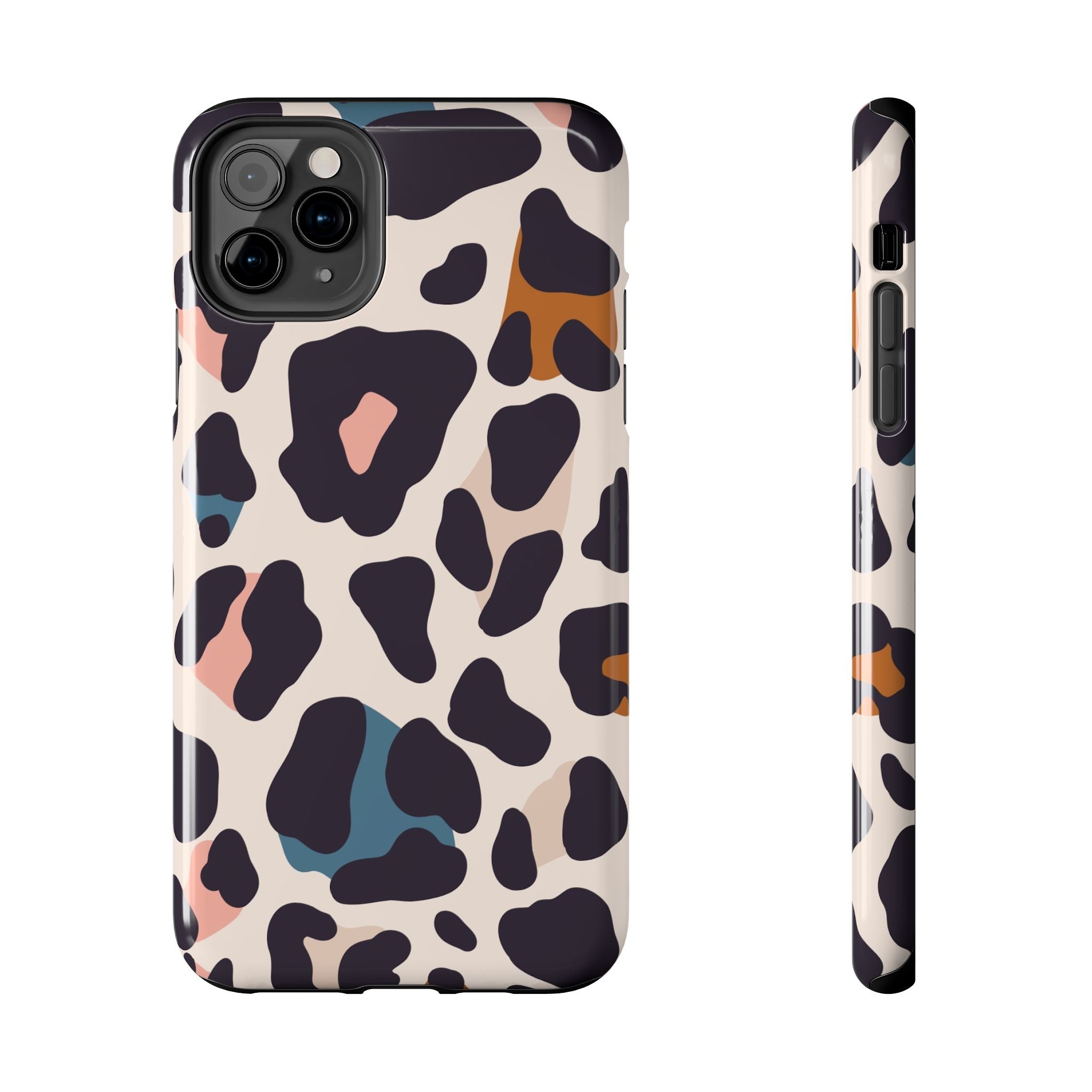 Leopard Spot Tough Phone Case — Pastel Animal Print Protective Cover