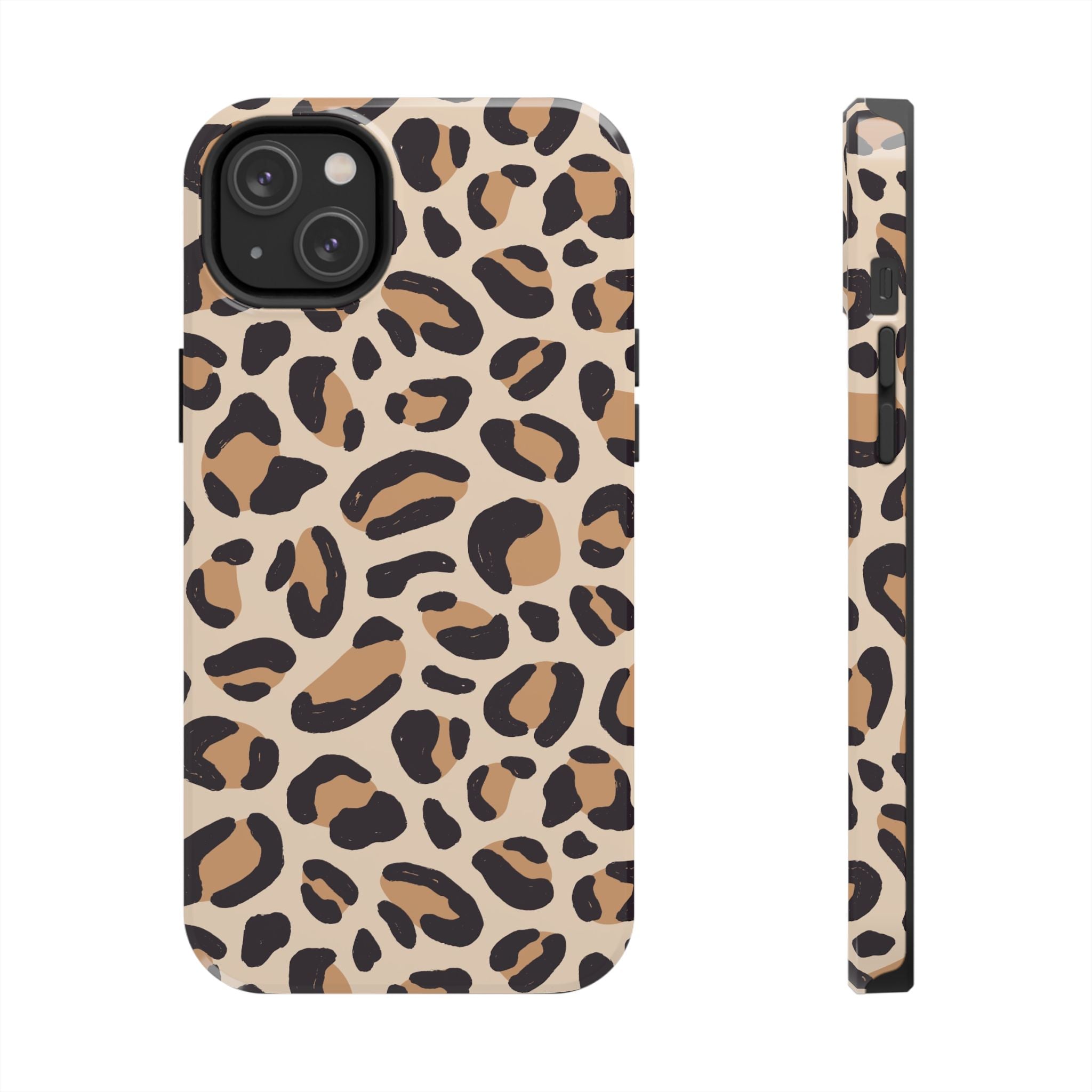 Leopard Print Tough Phone Case — Durable Slim Protective iPhone Cover