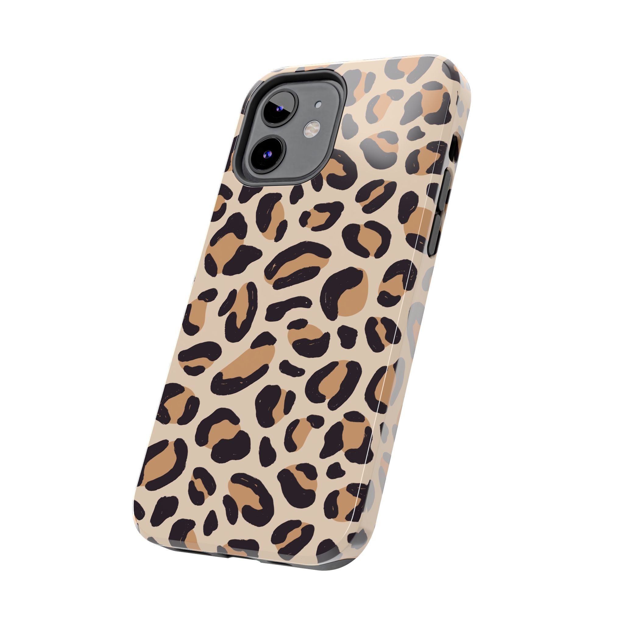Leopard Print Tough Phone Case — Durable Slim Protective iPhone Cover