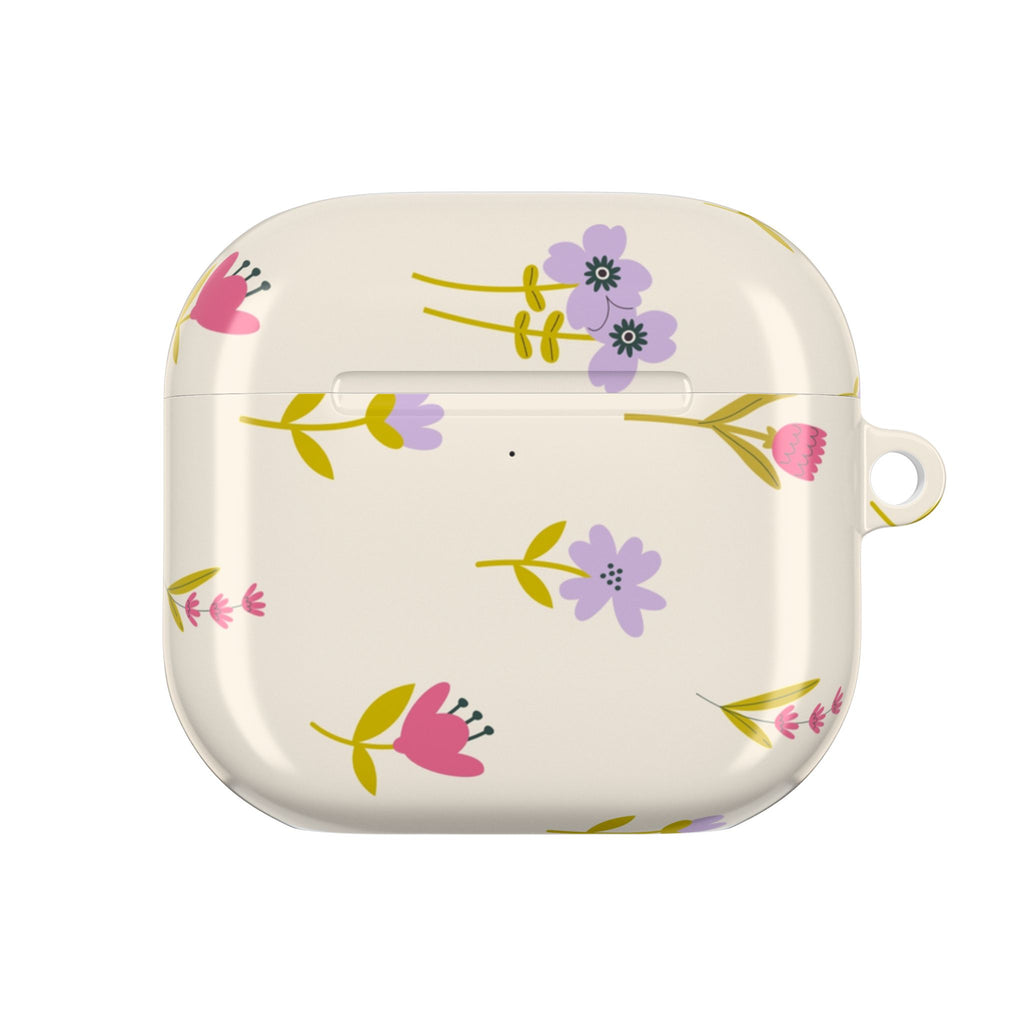 Floral Spring AirPod Case — Pastel Wildflower Protective Cover