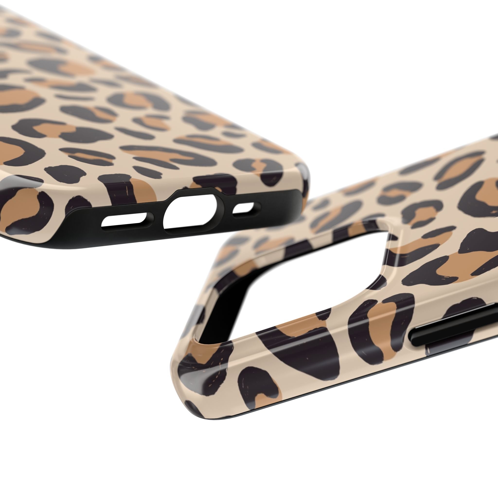 Leopard Print Tough Phone Case — Durable Slim Protective iPhone Cover