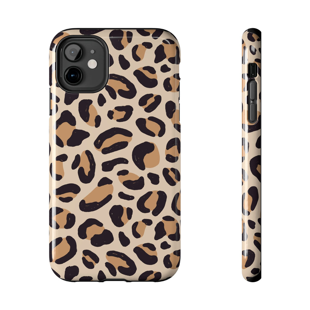 Leopard Print Tough Phone Case — Durable Slim Protective iPhone Cover