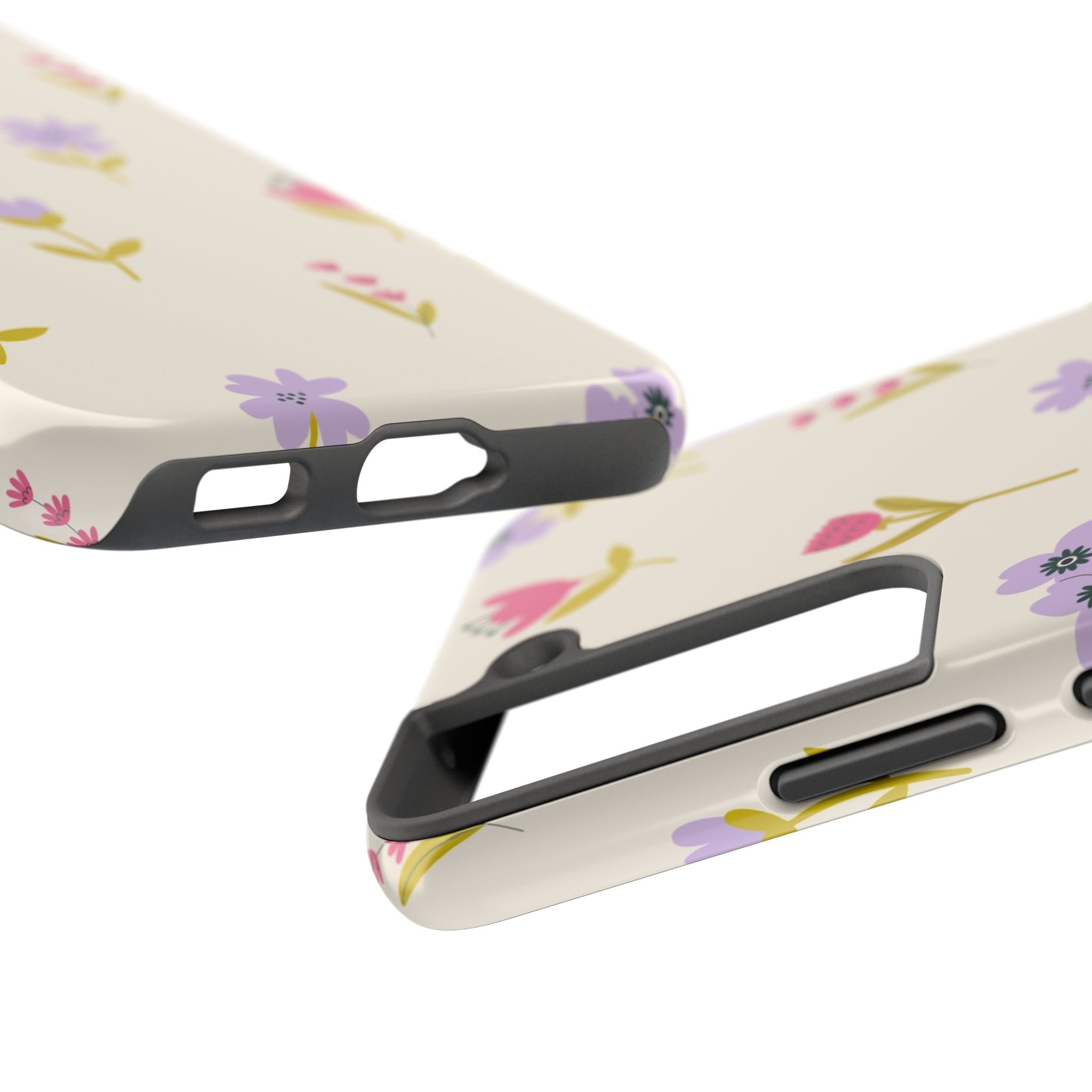 Floral Ditsy Tough Phone Case — Pastel Wildflower Protective Cover