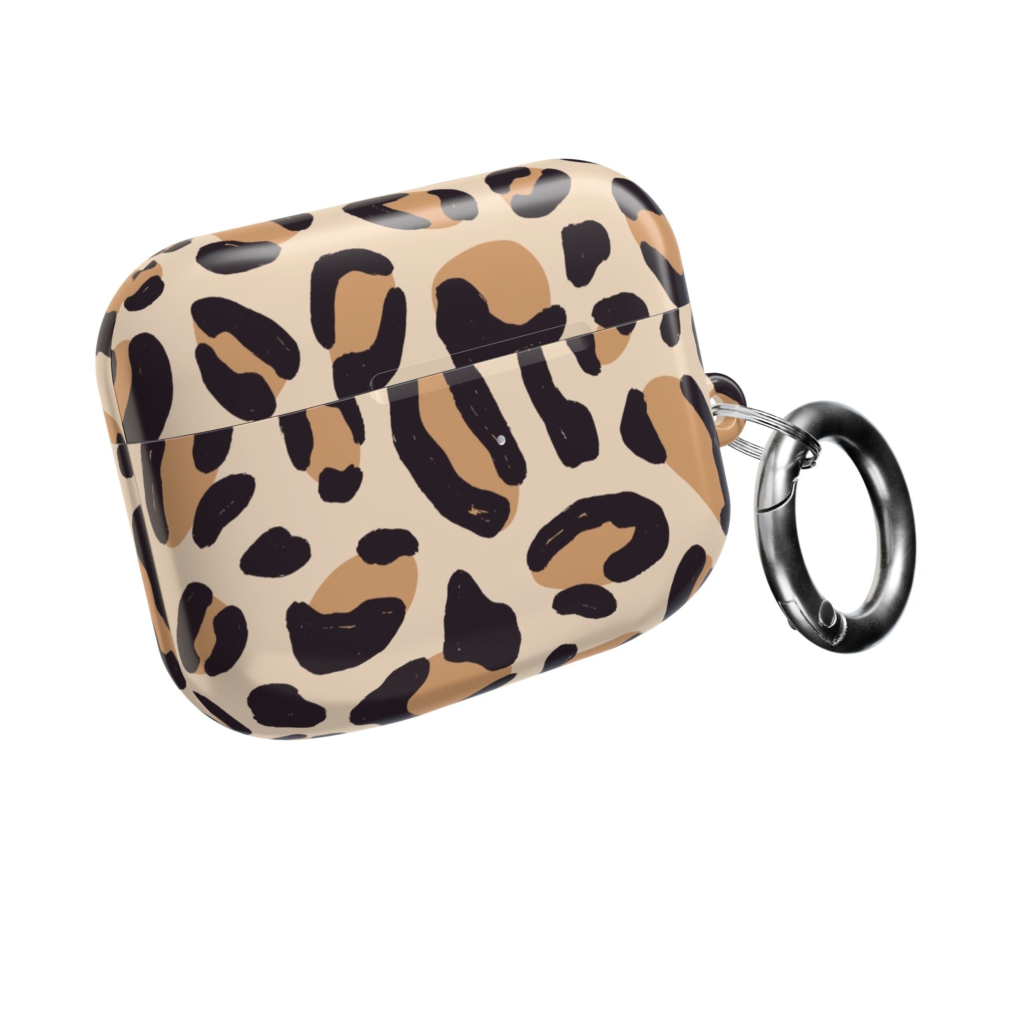 Leopard Print AirPod Case – Stylish Beige Animal Print Protective Cover