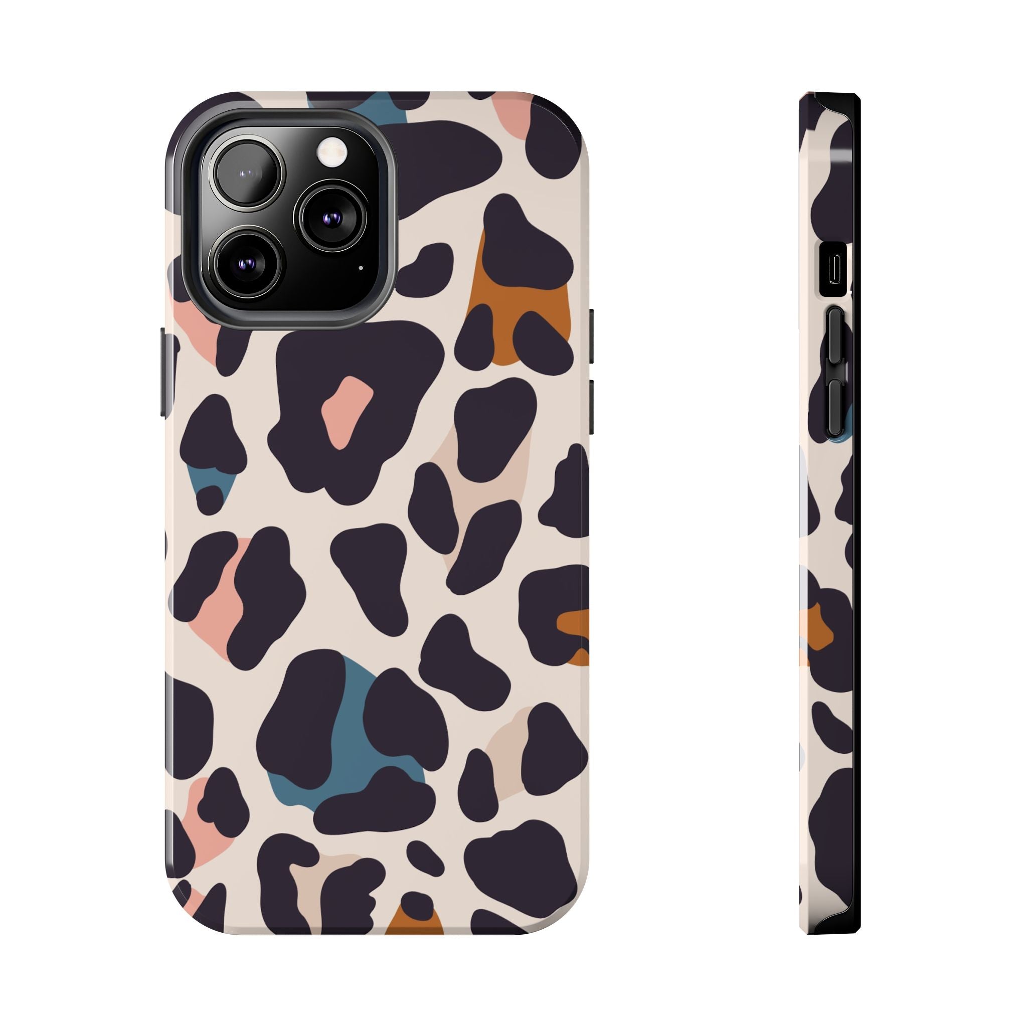 Leopard Spot Tough Phone Case — Pastel Animal Print Protective Cover