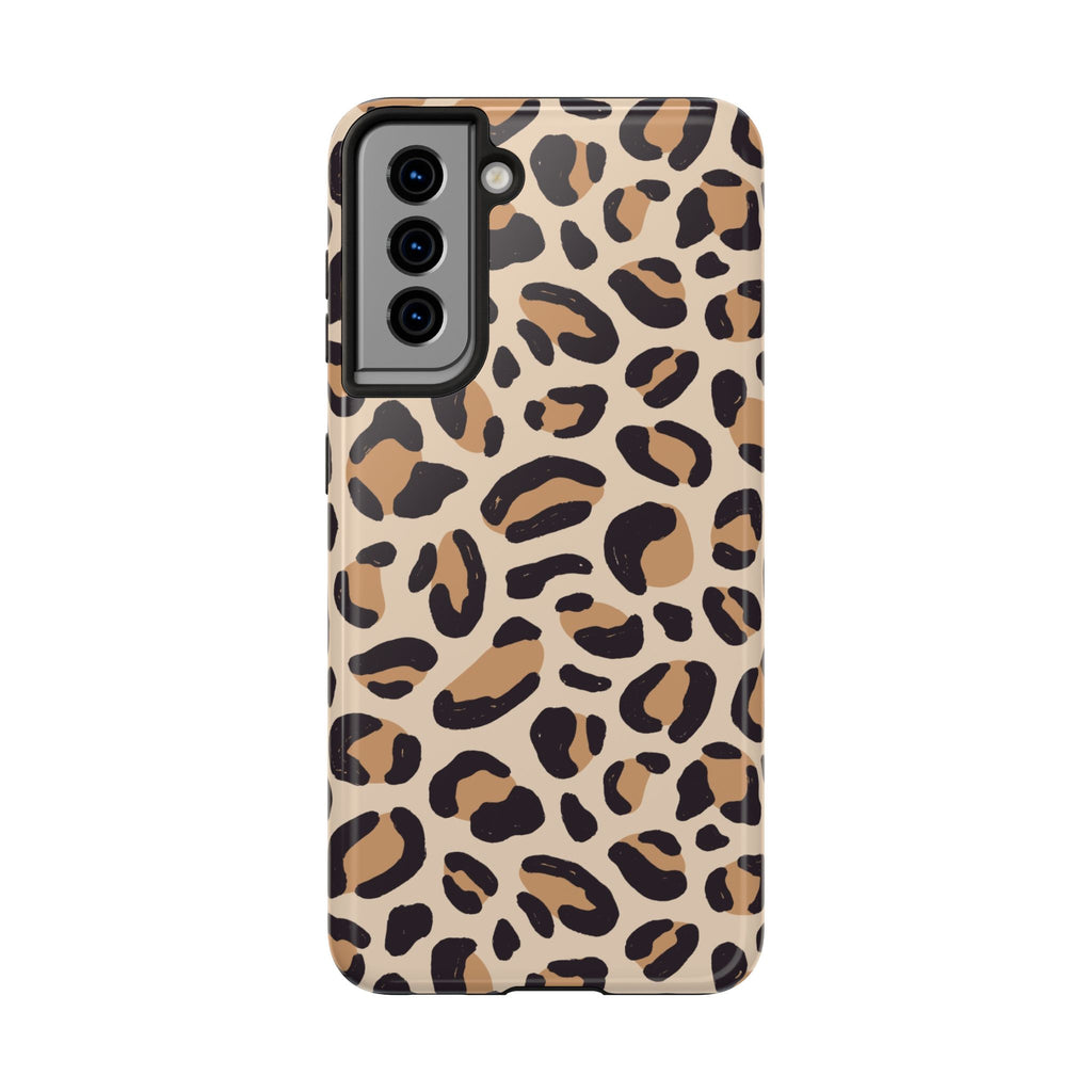 Leopard Print Tough Phone Case — Durable Slim Protective iPhone Cover