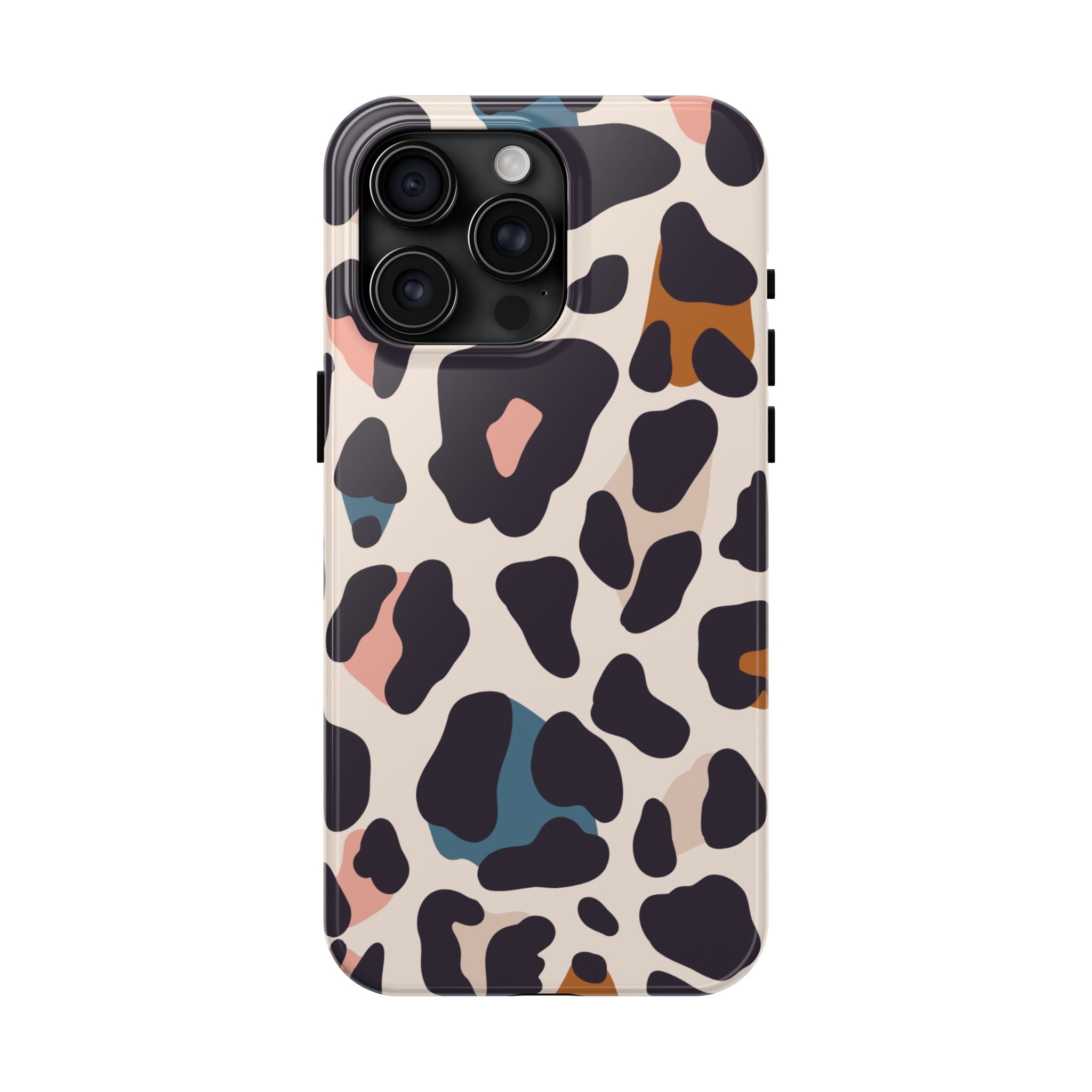 Leopard Spot Tough Phone Case — Pastel Animal Print Protective Cover