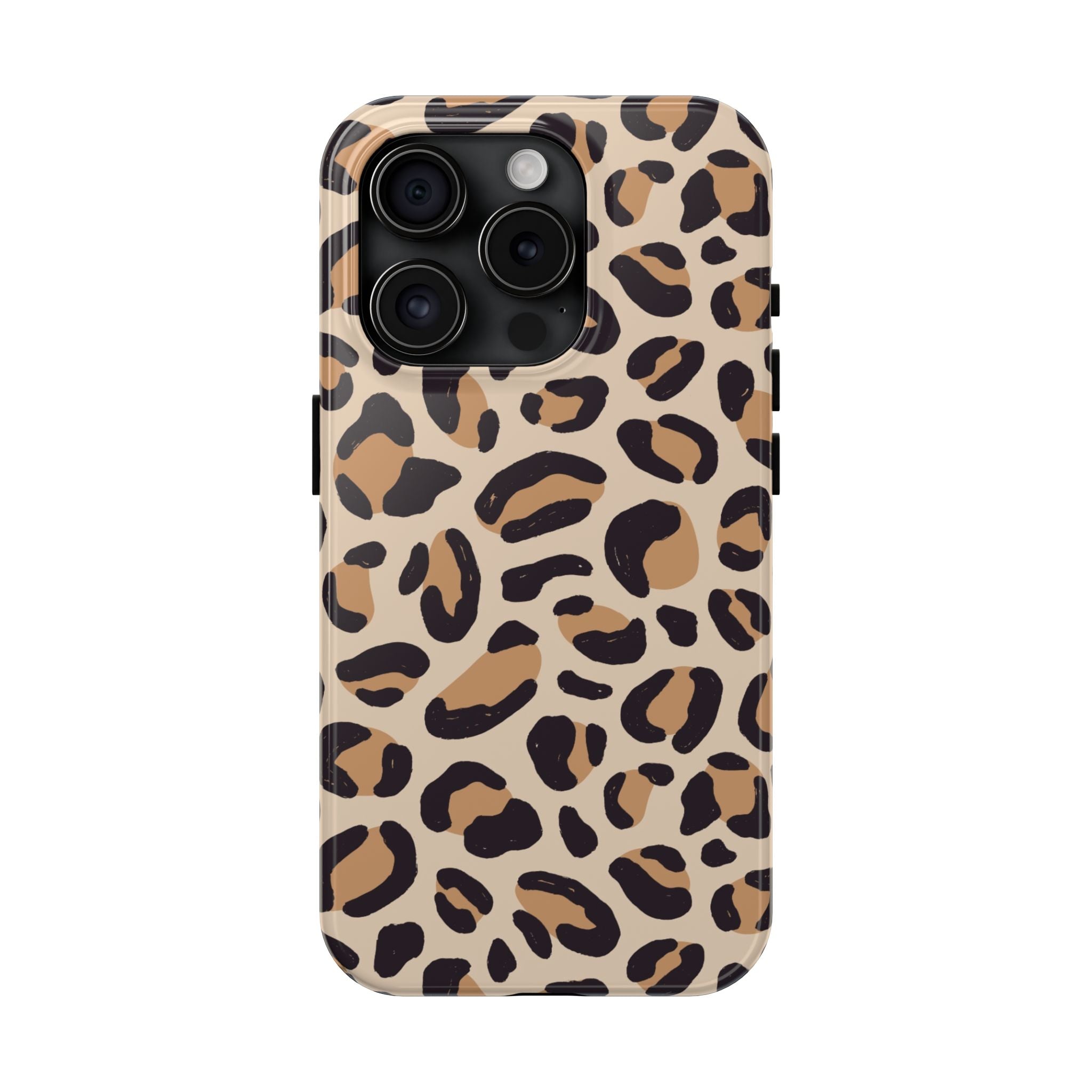 Leopard Print Tough Phone Case — Durable Slim Protective iPhone Cover