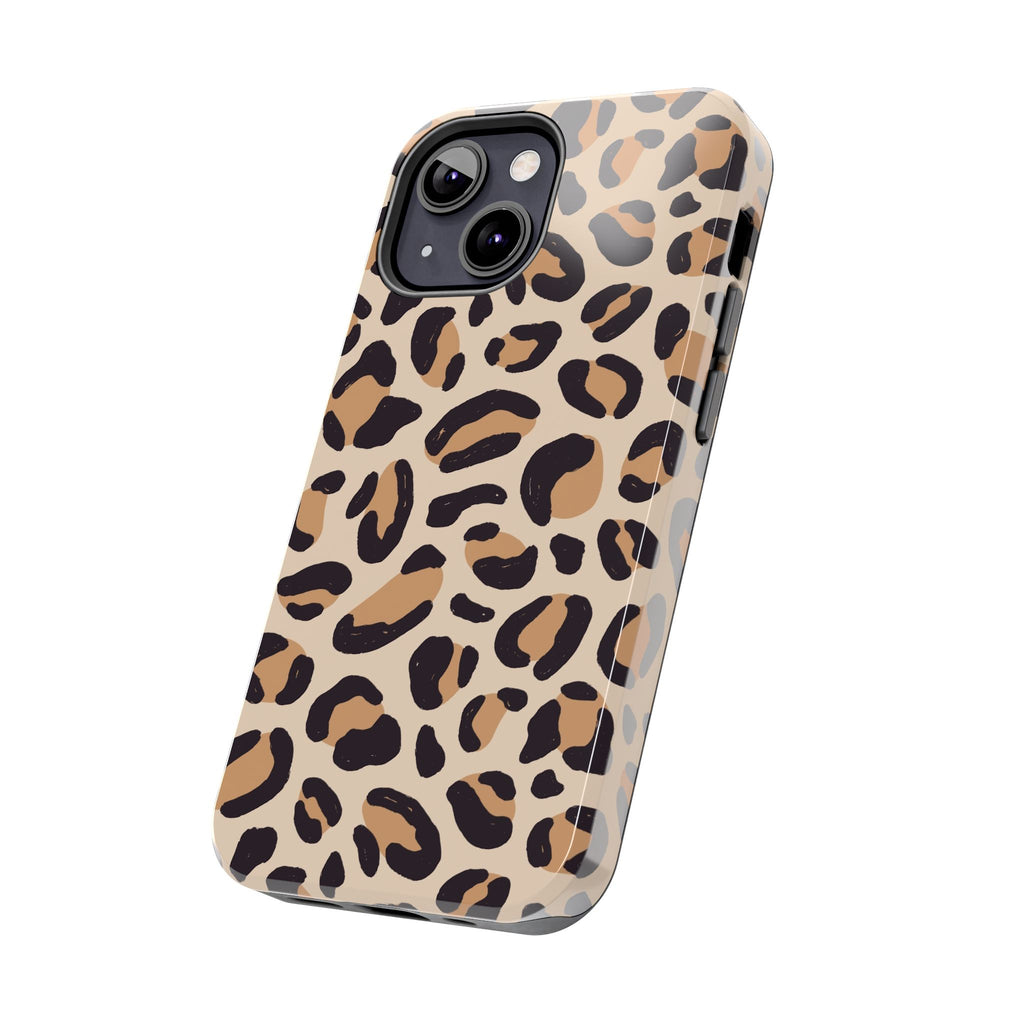 Leopard Print Tough Phone Case — Durable Slim Protective iPhone Cover