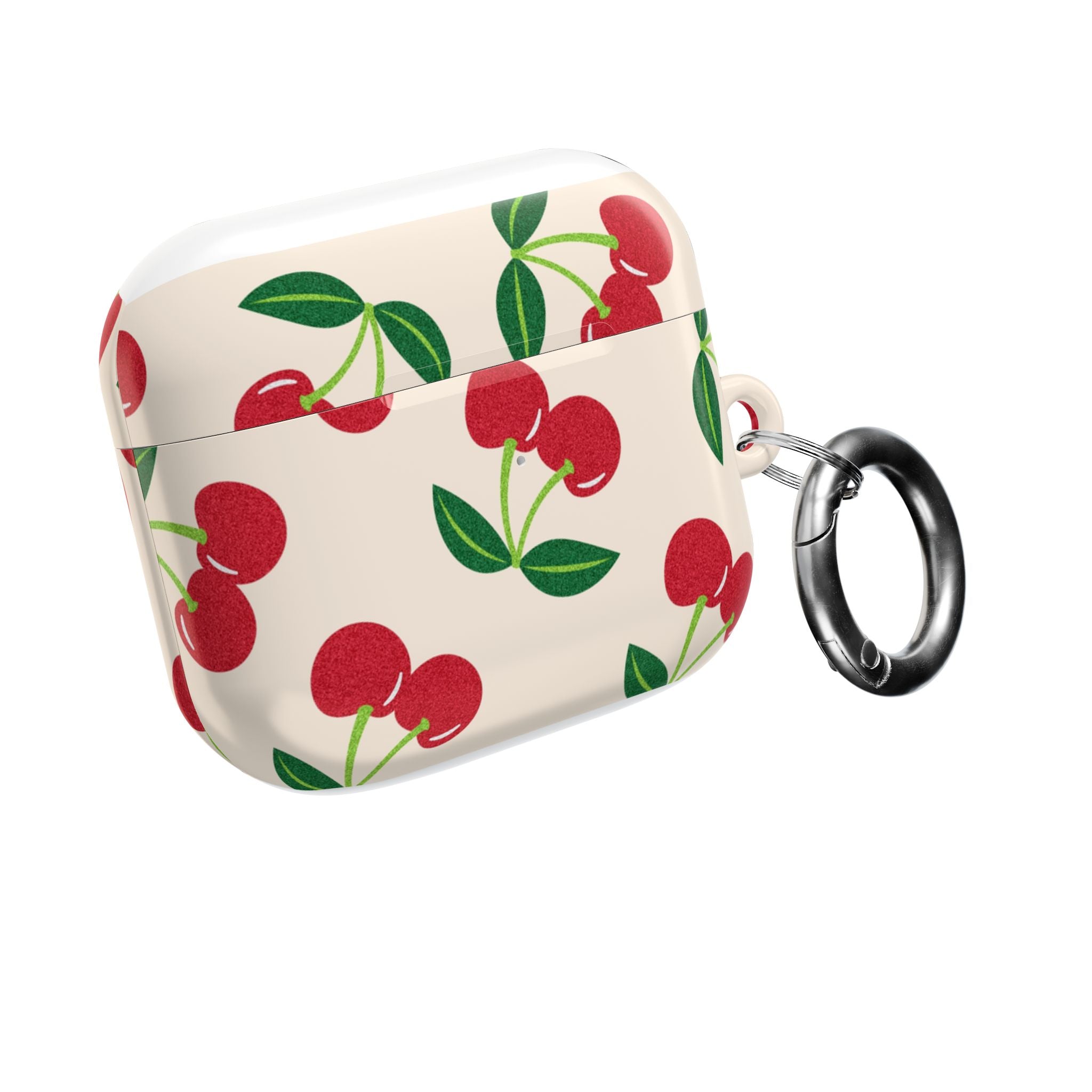 Cherry Pattern AirPod Case — Retro Red Cherry Protective Cover