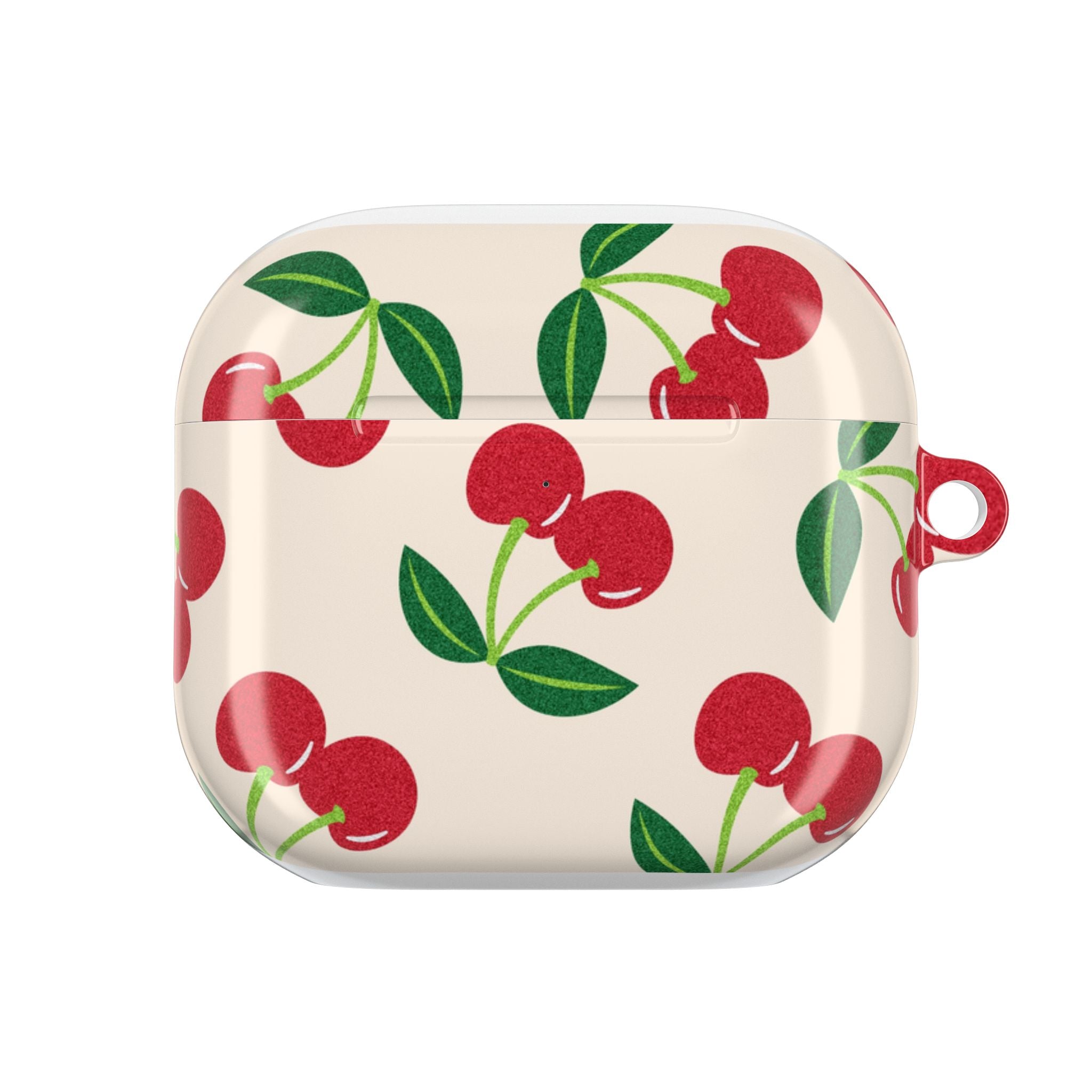 Cherry Pattern AirPod Case — Retro Red Cherry Protective Cover