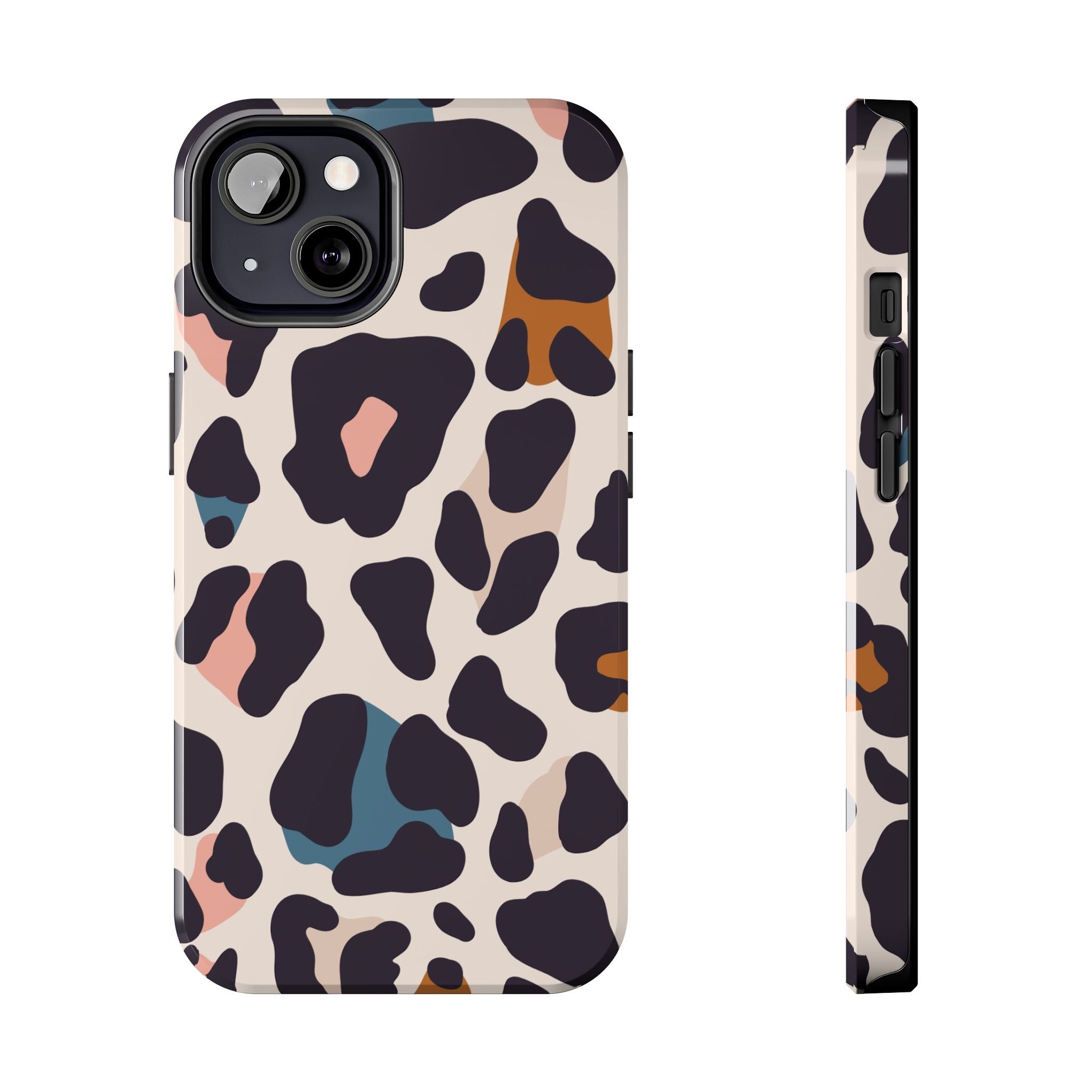 Leopard Spot Tough Phone Case — Pastel Animal Print Protective Cover