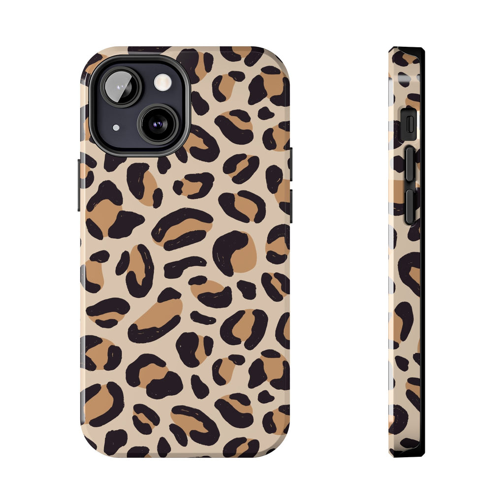 Leopard Print Tough Phone Case — Durable Slim Protective iPhone Cover
