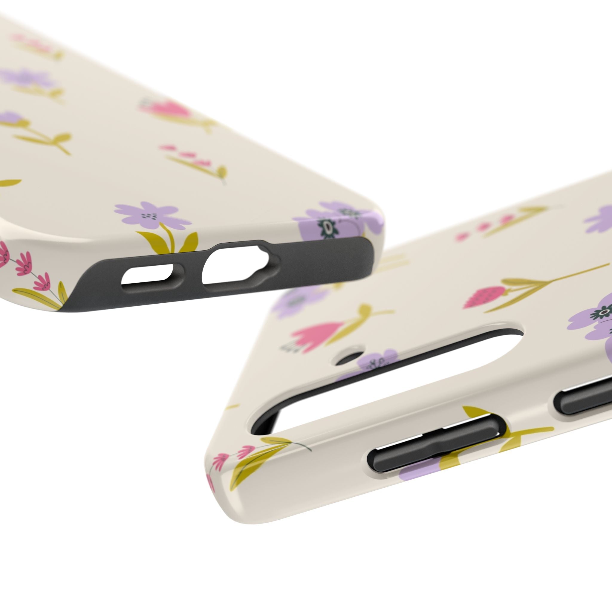Floral Ditsy Tough Phone Case — Pastel Wildflower Protective Cover