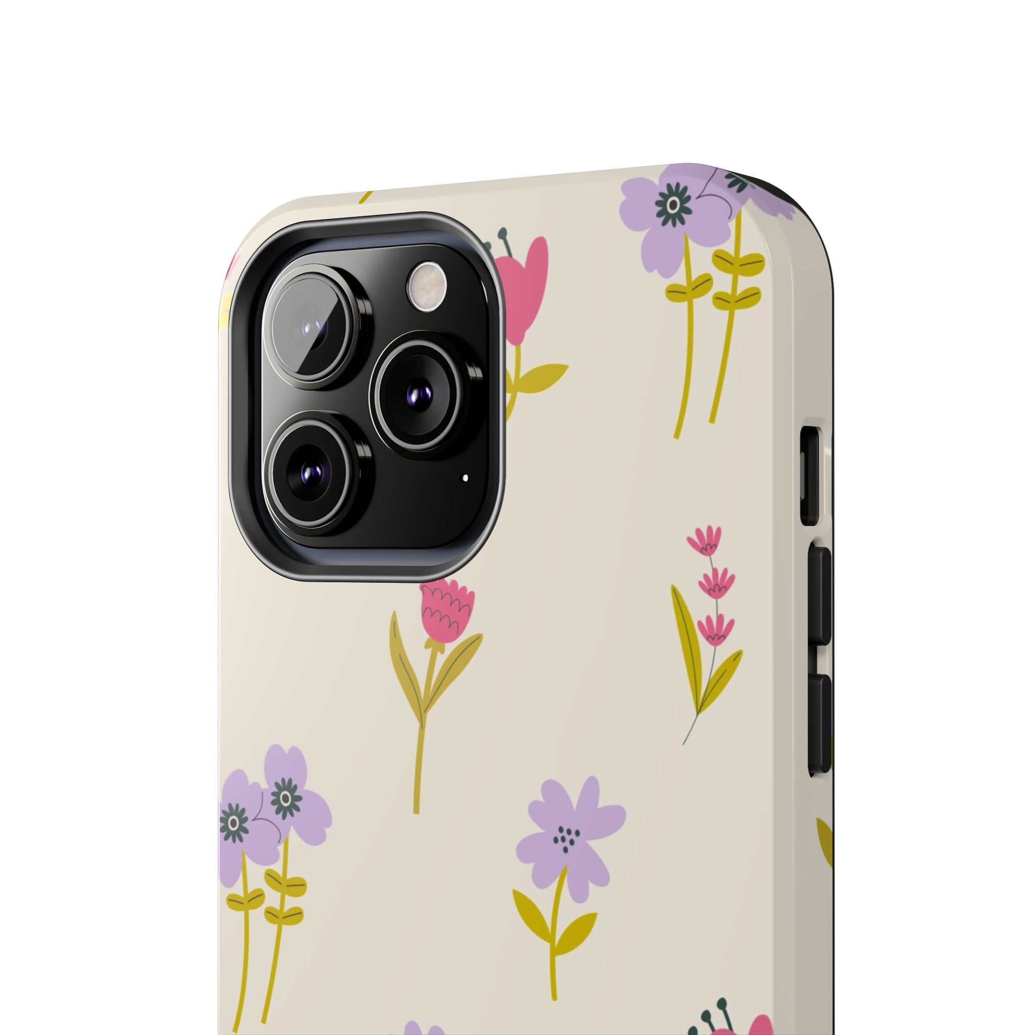 Floral Ditsy Tough Phone Case — Pastel Wildflower Protective Cover