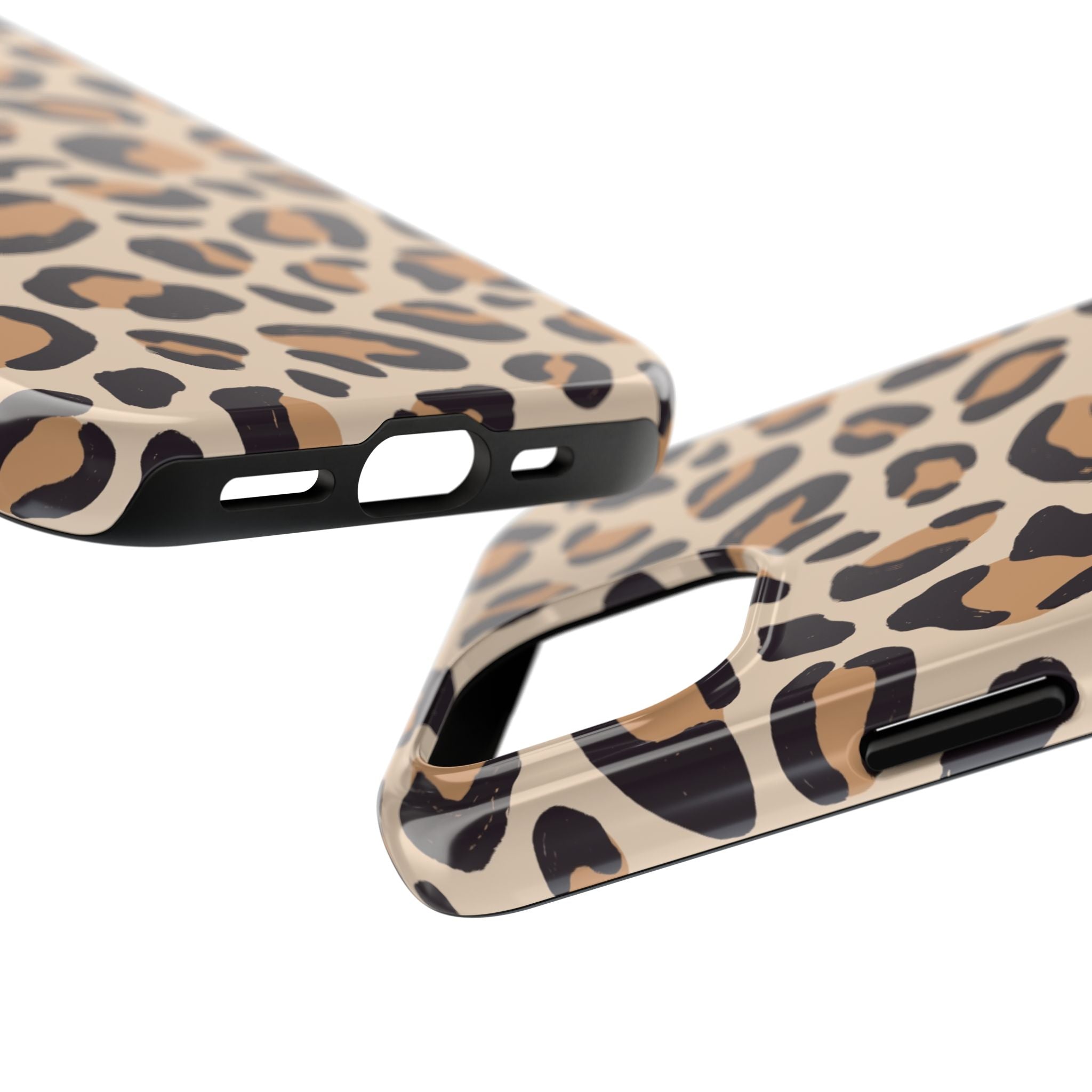 Leopard Print Tough Phone Case — Durable Slim Protective iPhone Cover