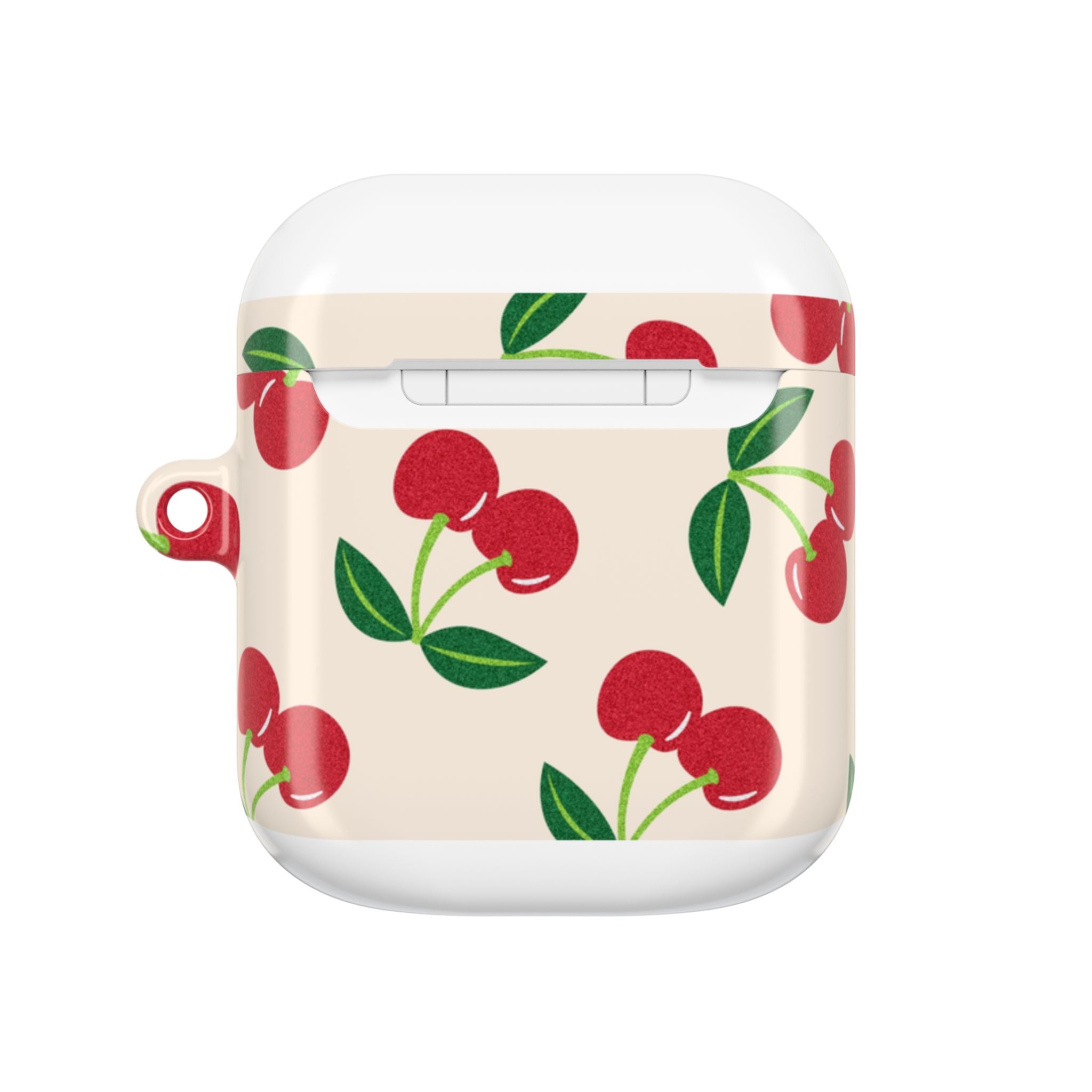 Cherry Pattern AirPod Case — Retro Red Cherry Protective Cover