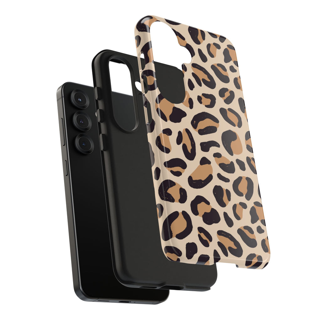 Leopard Print Tough Phone Case — Durable Slim Protective iPhone Cover