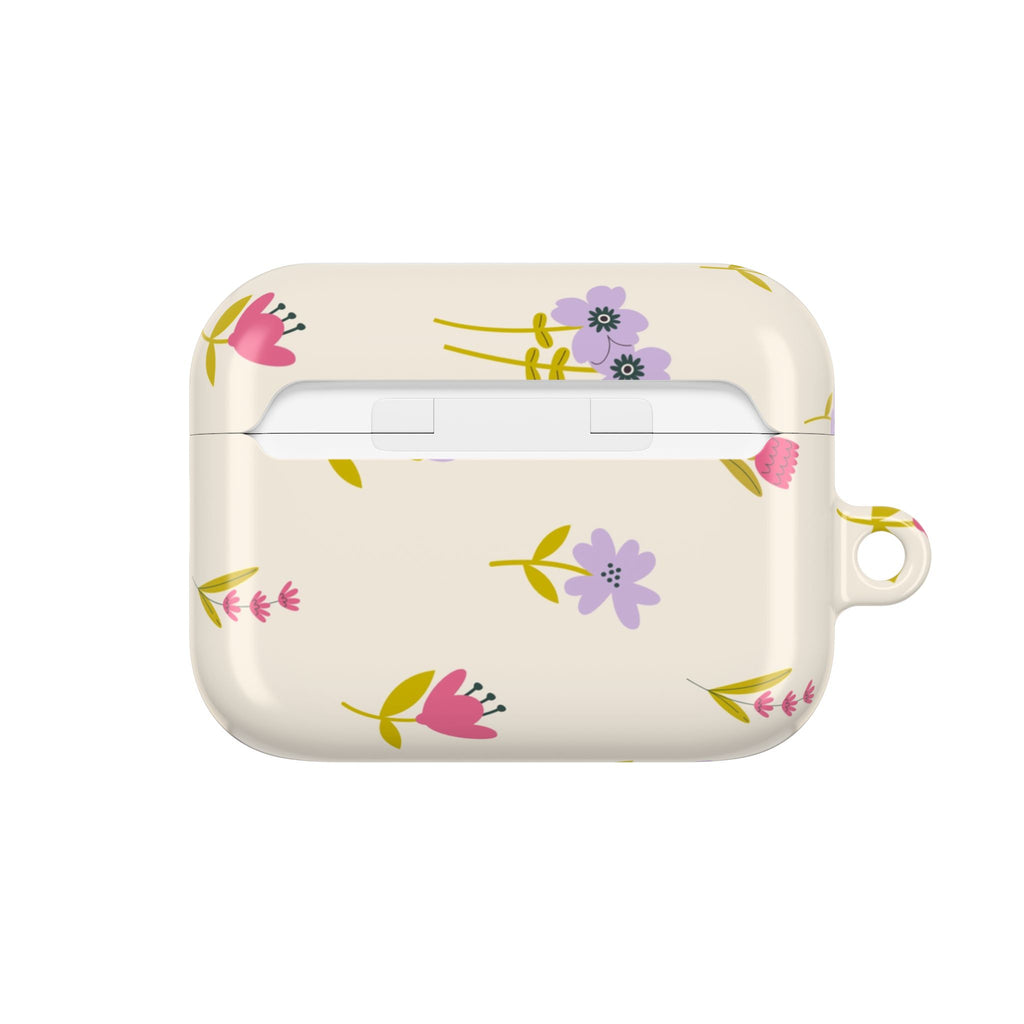 Floral Spring AirPod Case — Pastel Wildflower Protective Cover