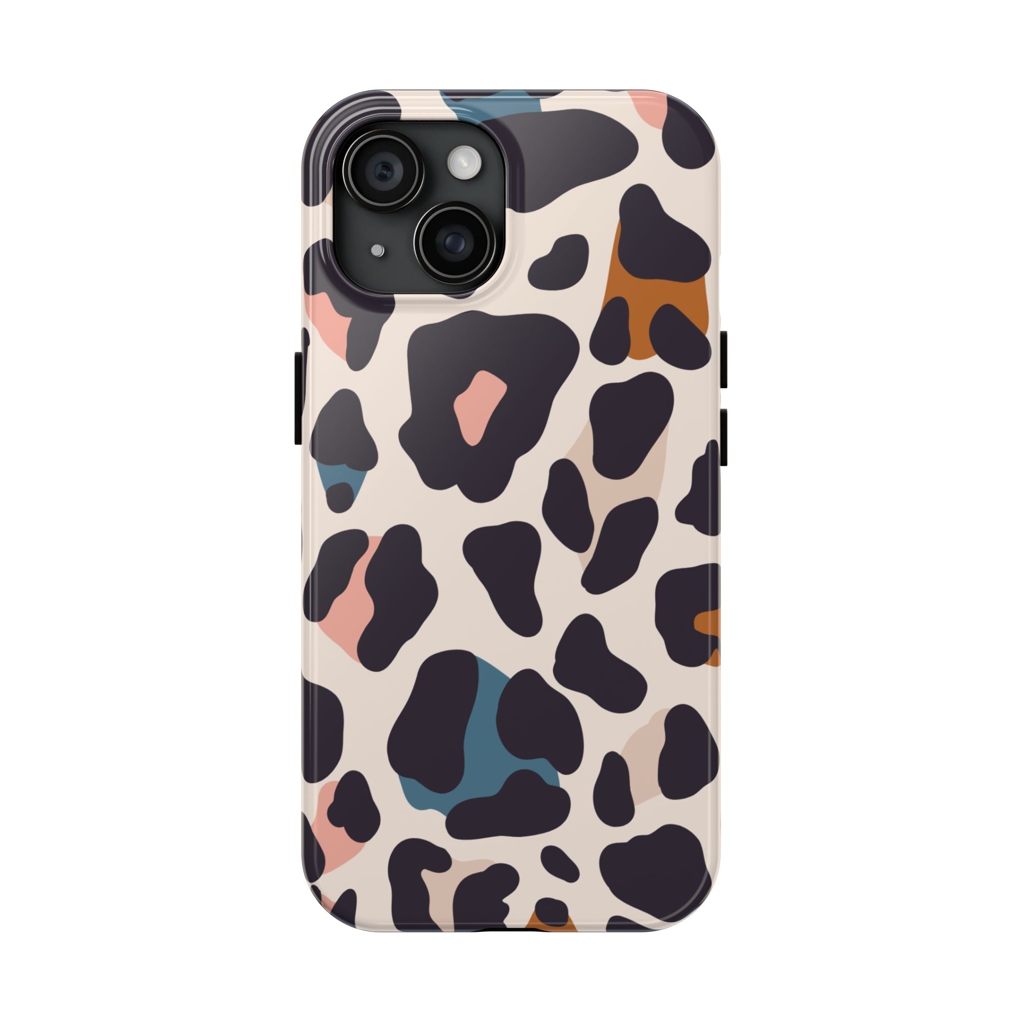 Leopard Spot Tough Phone Case — Pastel Animal Print Protective Cover
