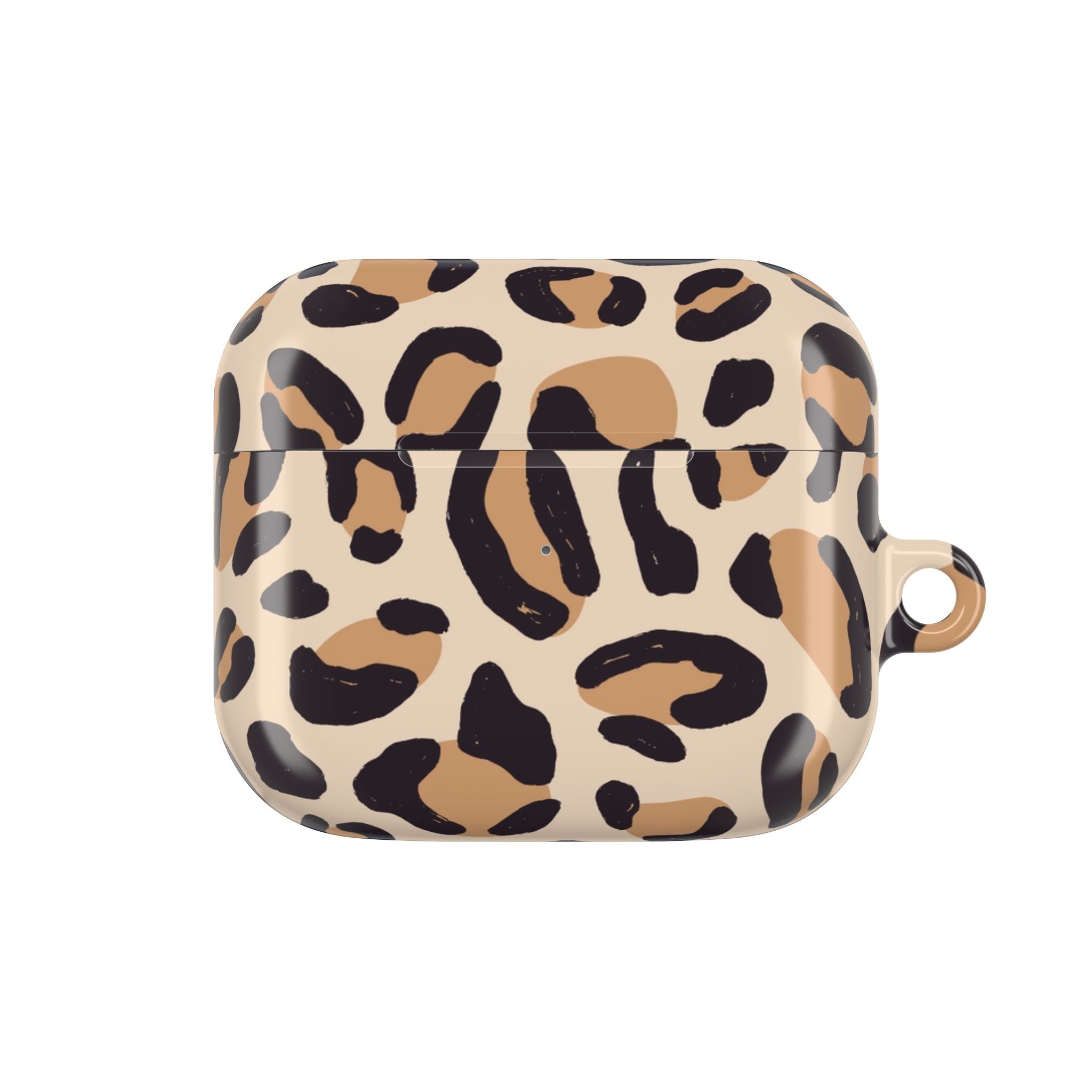 Leopard Print AirPod Case – Stylish Beige Animal Print Protective Cover