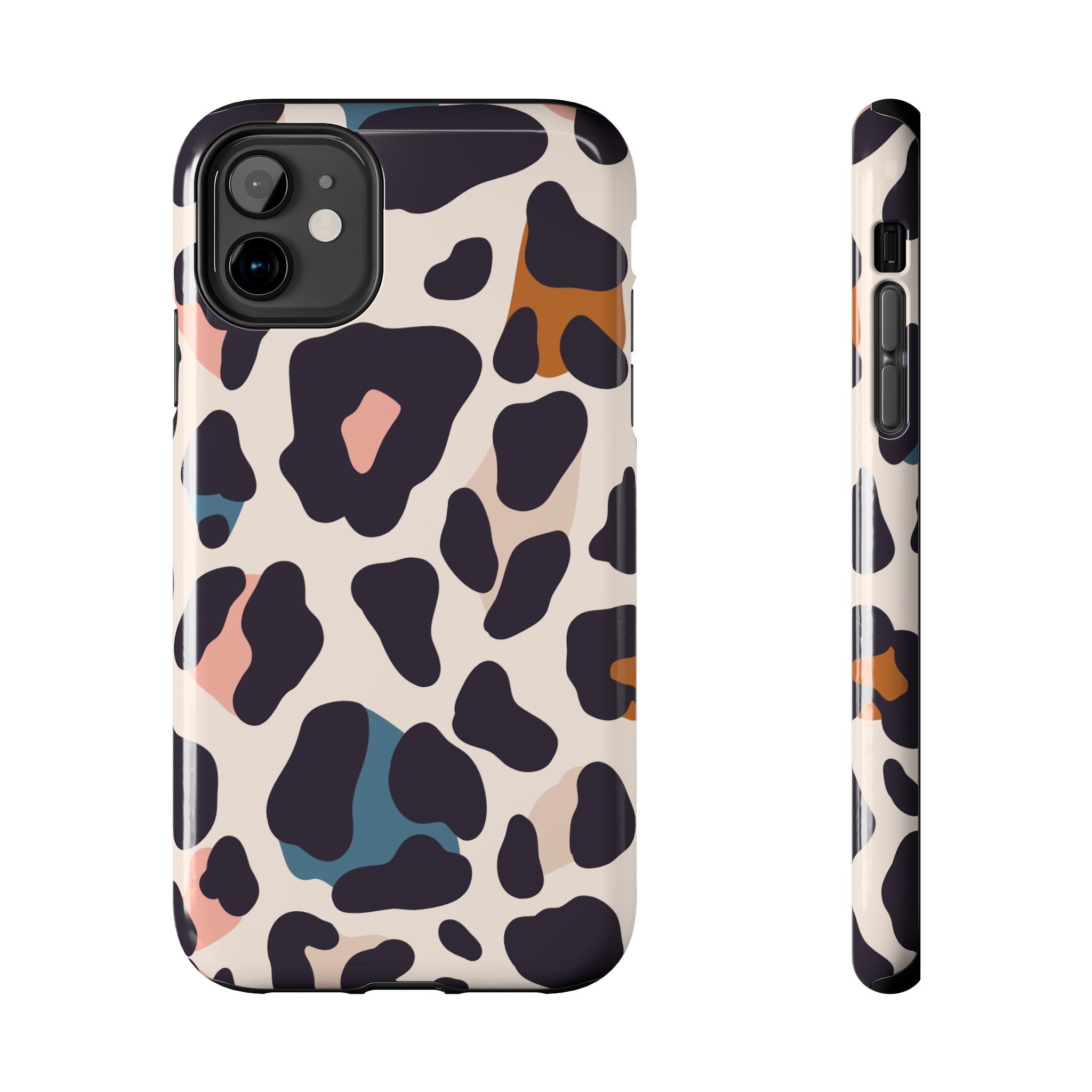 Leopard Spot Tough Phone Case — Pastel Animal Print Protective Cover
