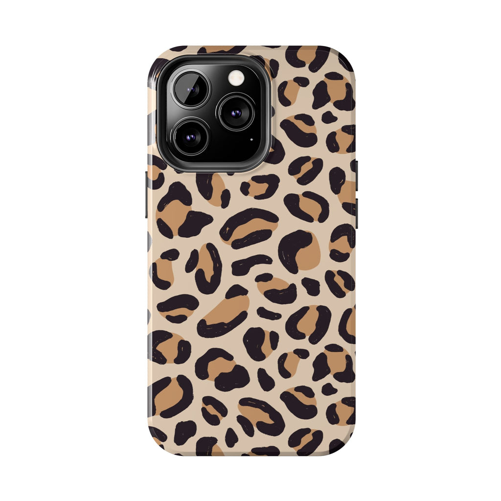 Leopard Print Tough Phone Case — Durable Slim Protective iPhone Cover