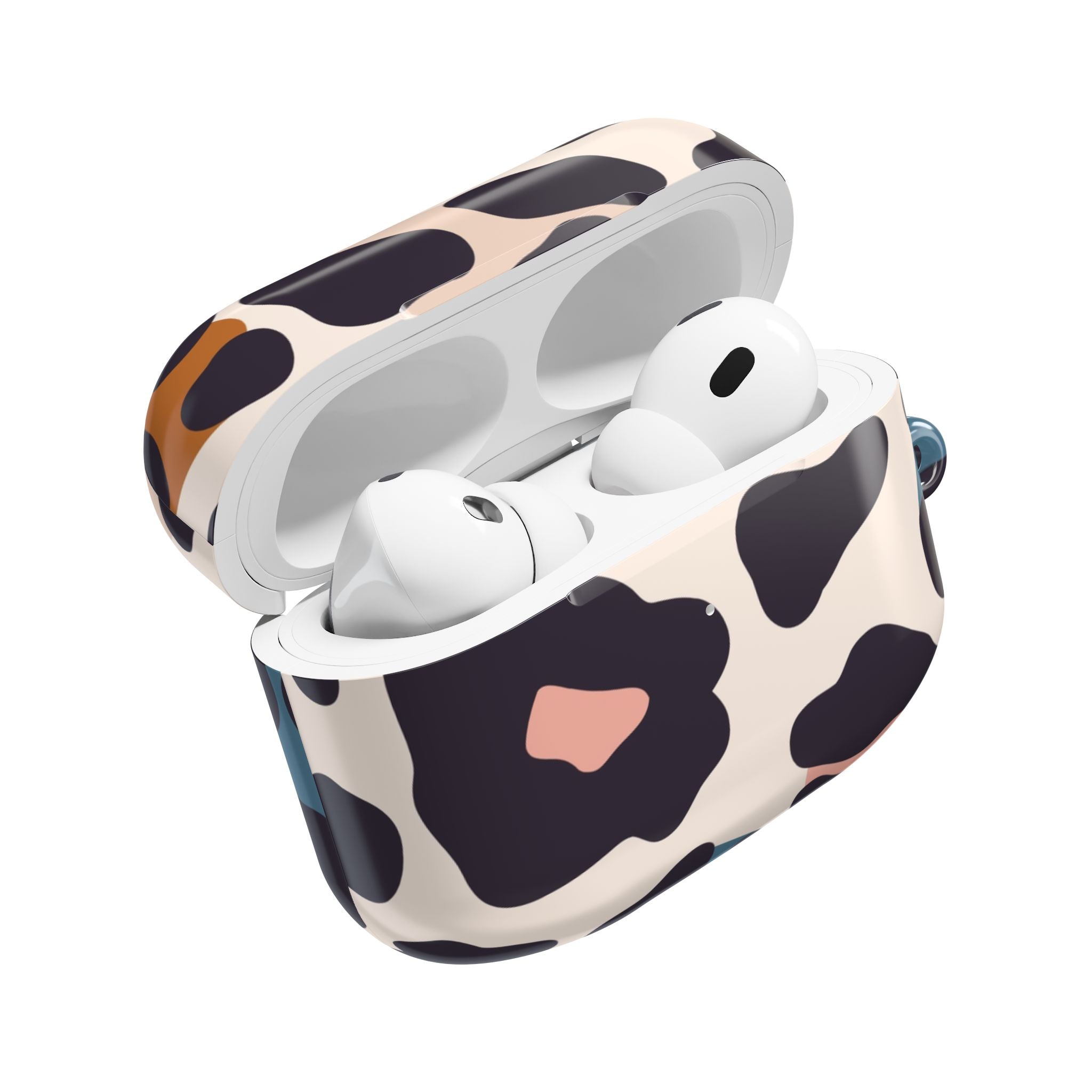 Leopard Print AirPod Case — Colorful Cowhide Protective Cover