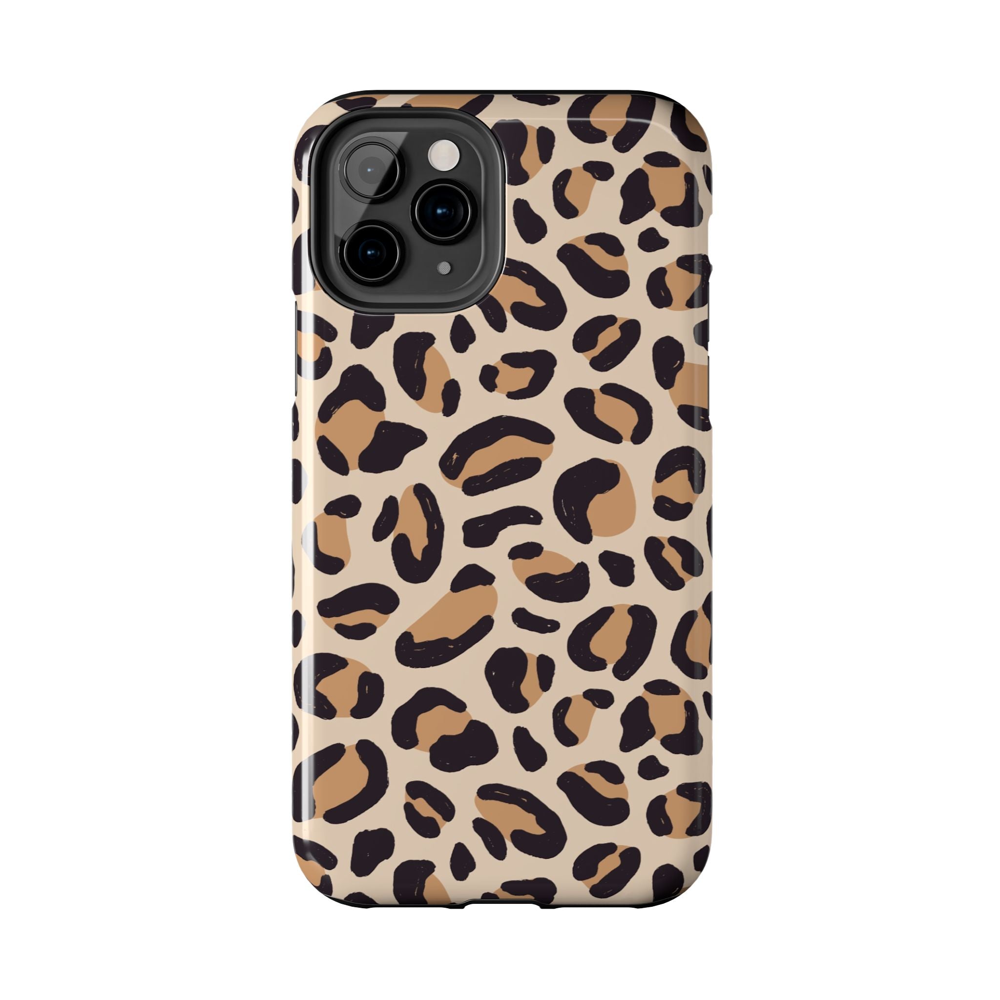 Leopard Print Tough Phone Case — Durable Slim Protective iPhone Cover