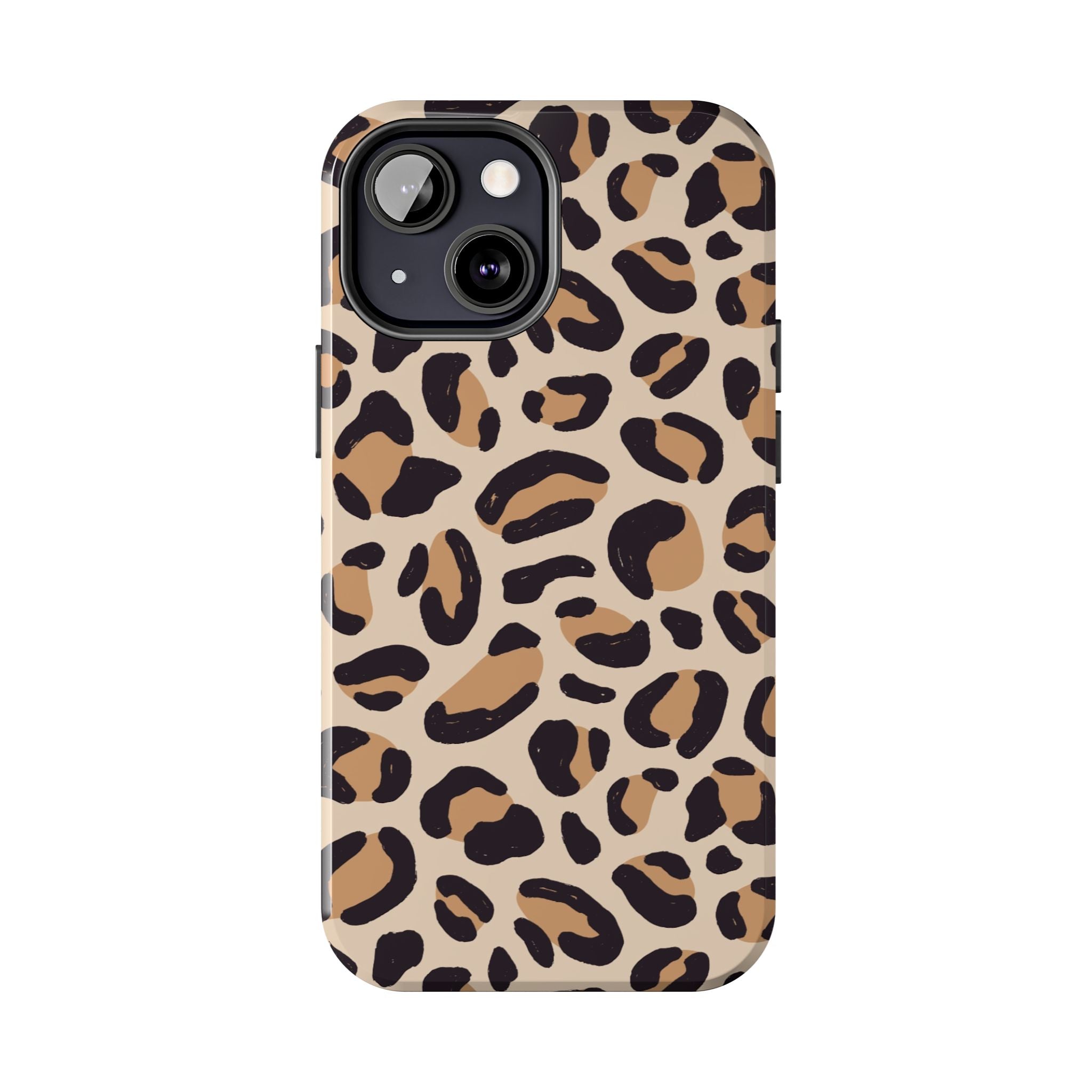 Leopard Print Tough Phone Case — Durable Slim Protective iPhone Cover