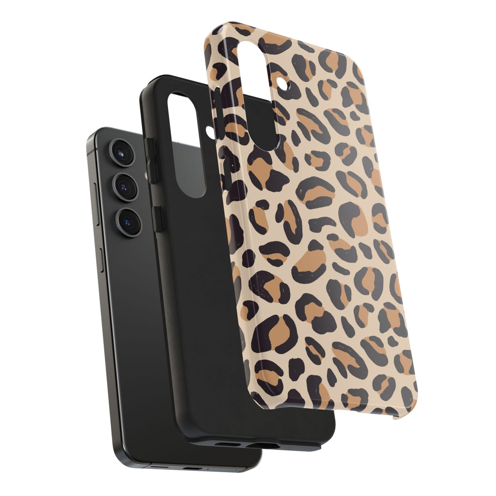 Leopard Print Tough Phone Case — Durable Slim Protective iPhone Cover