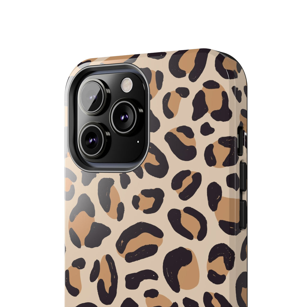 Leopard Print Tough Phone Case — Durable Slim Protective iPhone Cover