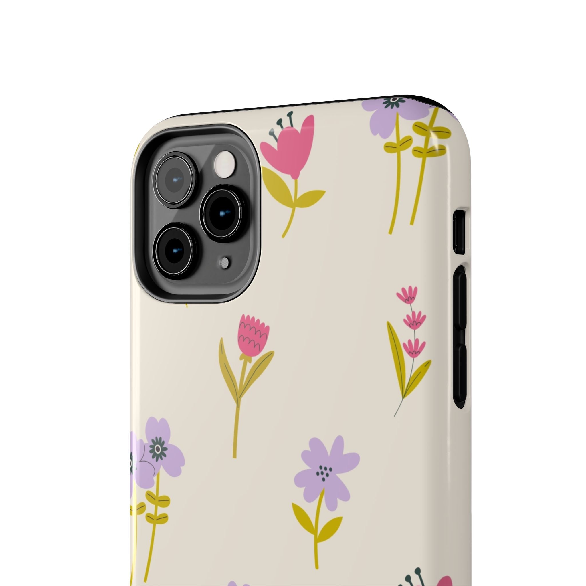 Floral Ditsy Tough Phone Case — Pastel Wildflower Protective Cover