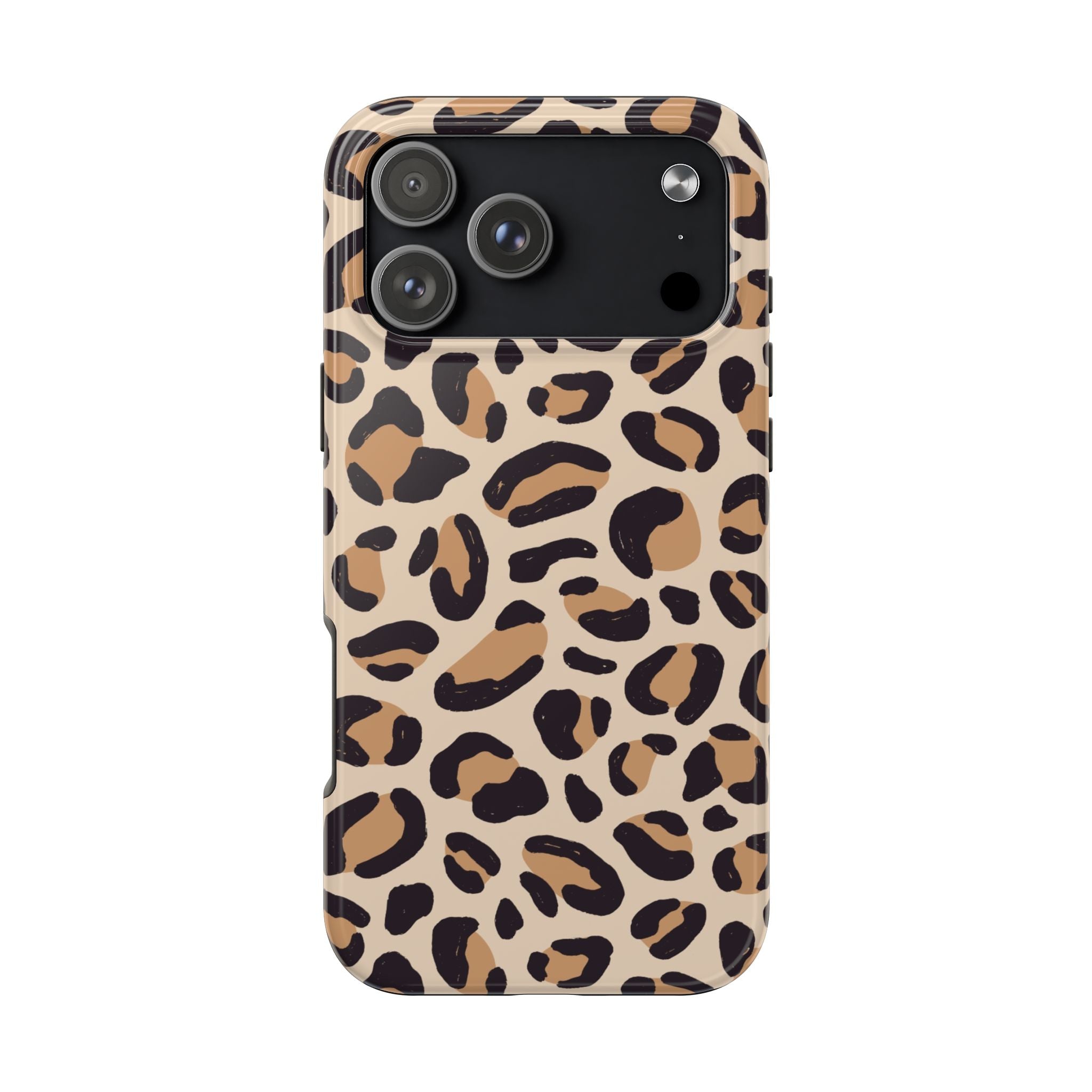 Leopard Print Tough Phone Case — Durable Slim Protective iPhone Cover