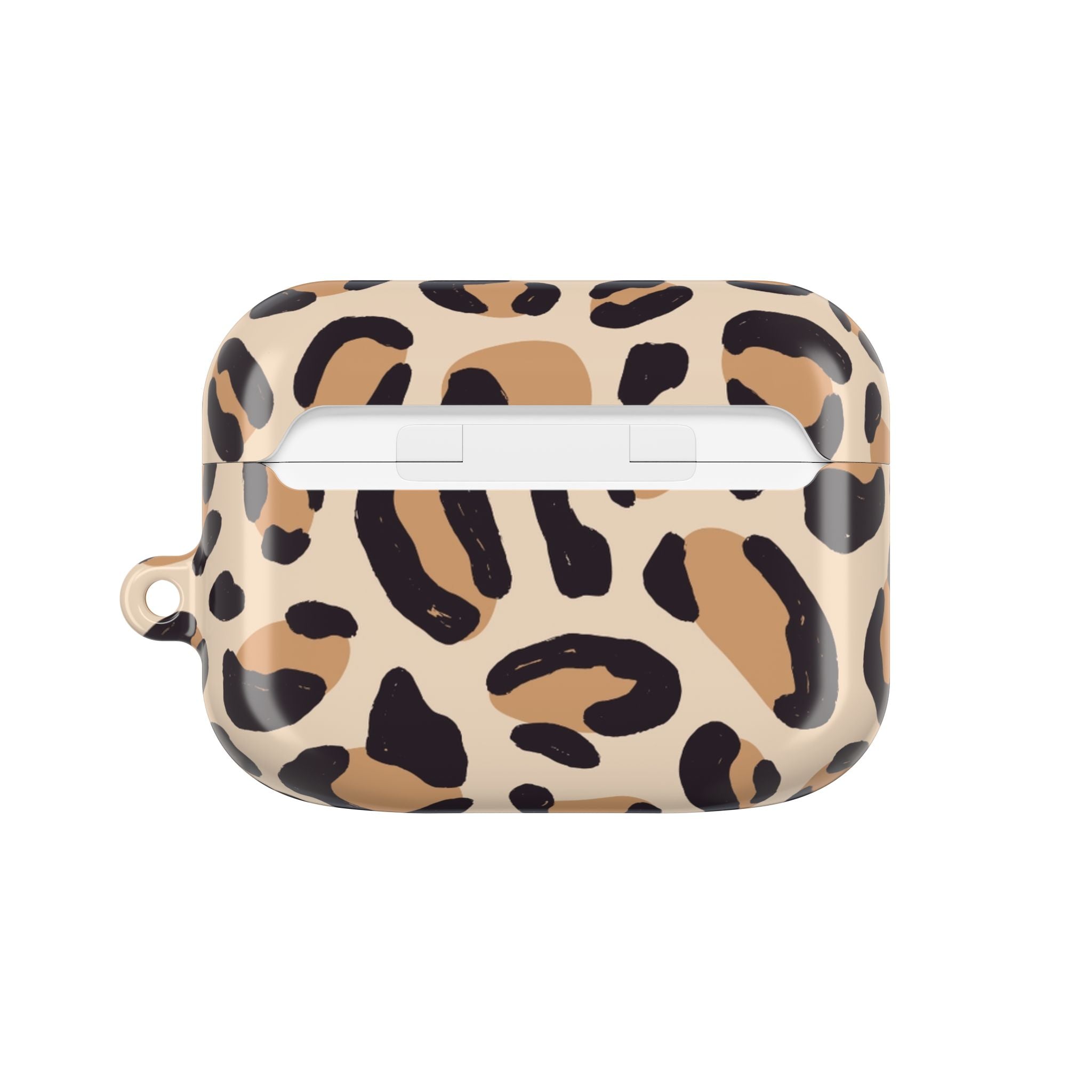 Leopard Print AirPod Case – Stylish Beige Animal Print Protective Cover