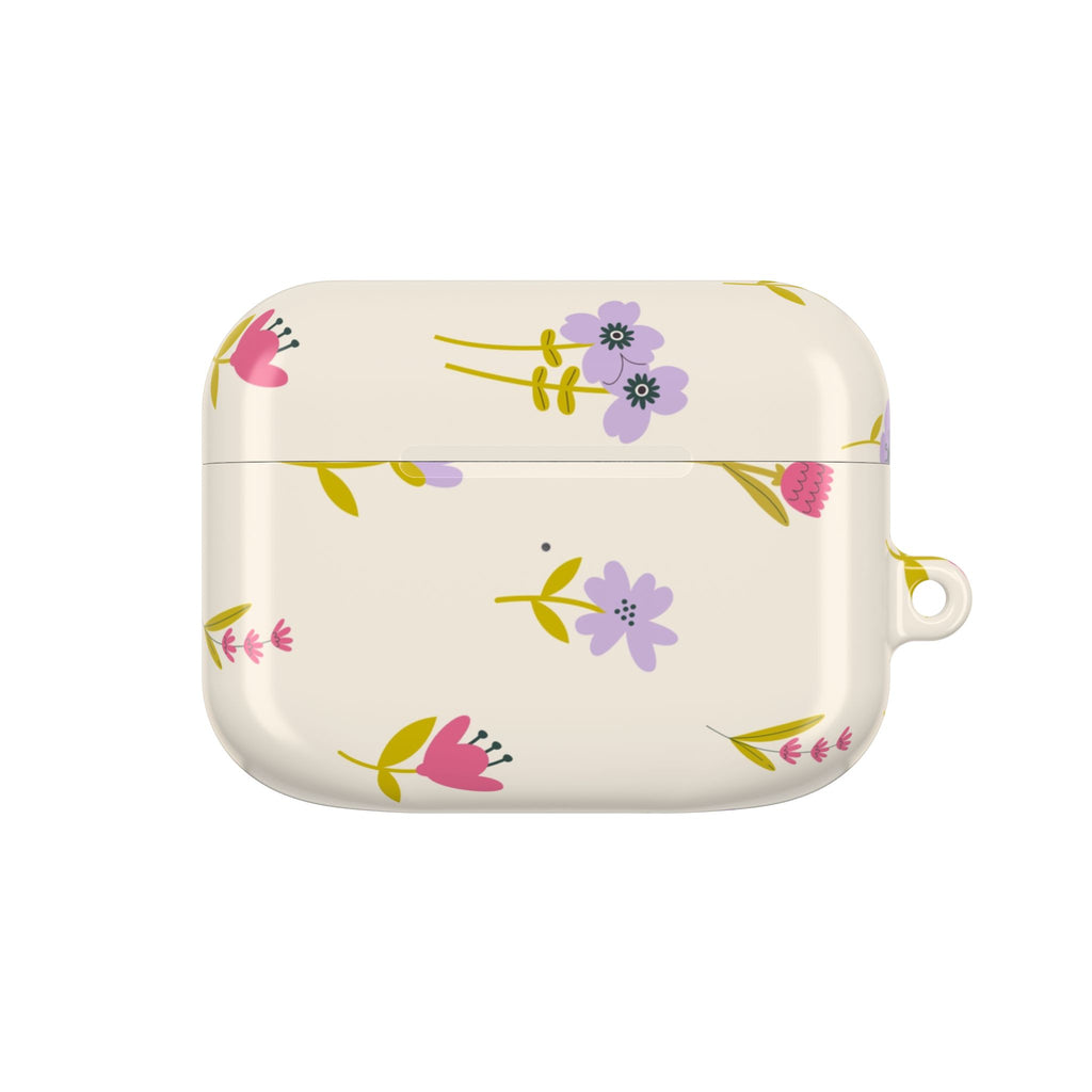 Floral Spring AirPod Case — Pastel Wildflower Protective Cover