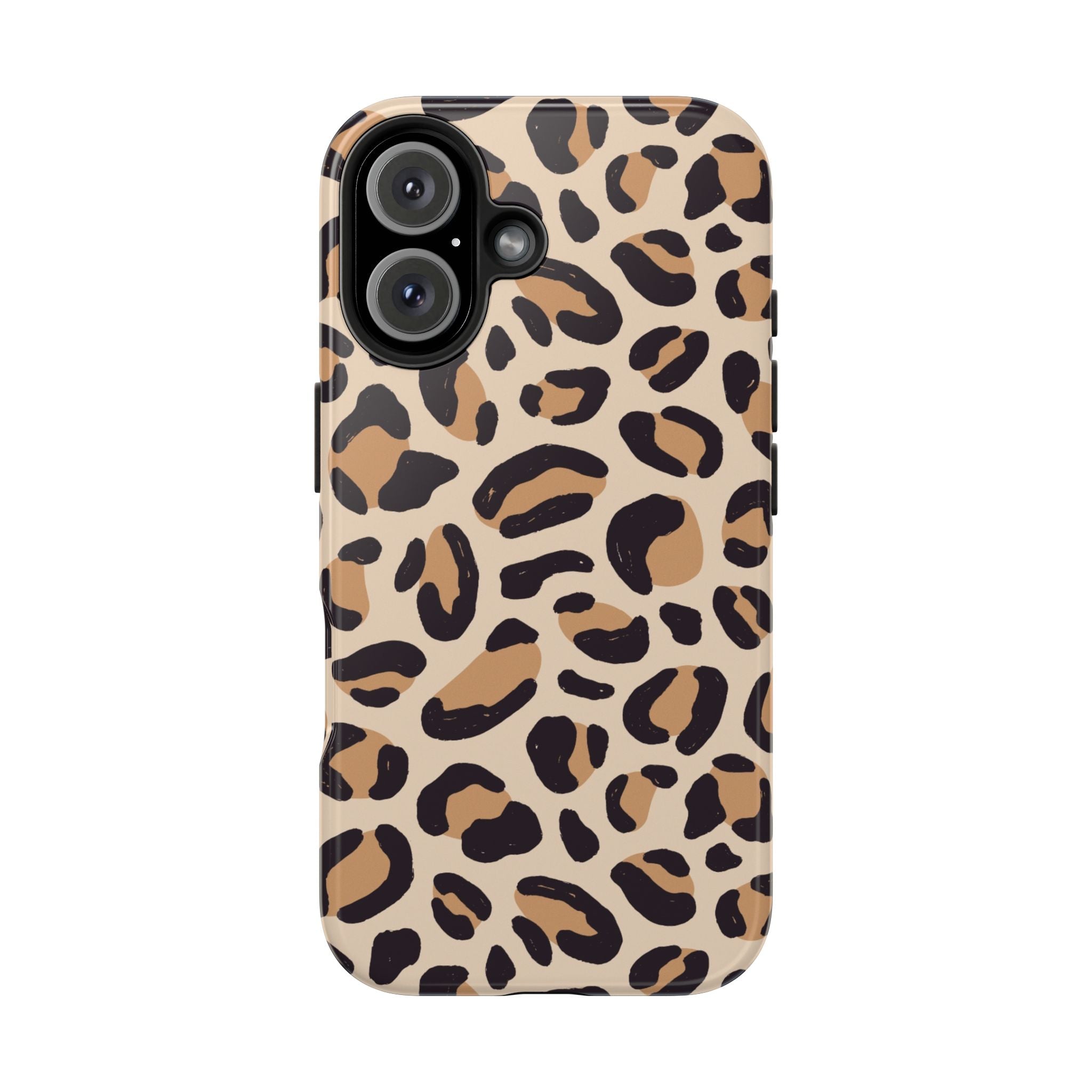 Leopard Print Tough Phone Case — Durable Slim Protective iPhone Cover