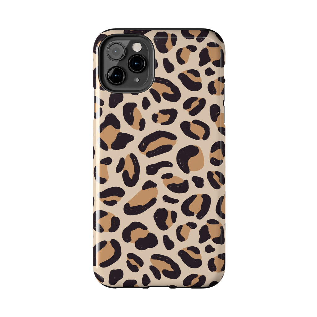 Leopard Print Tough Phone Case — Durable Slim Protective iPhone Cover