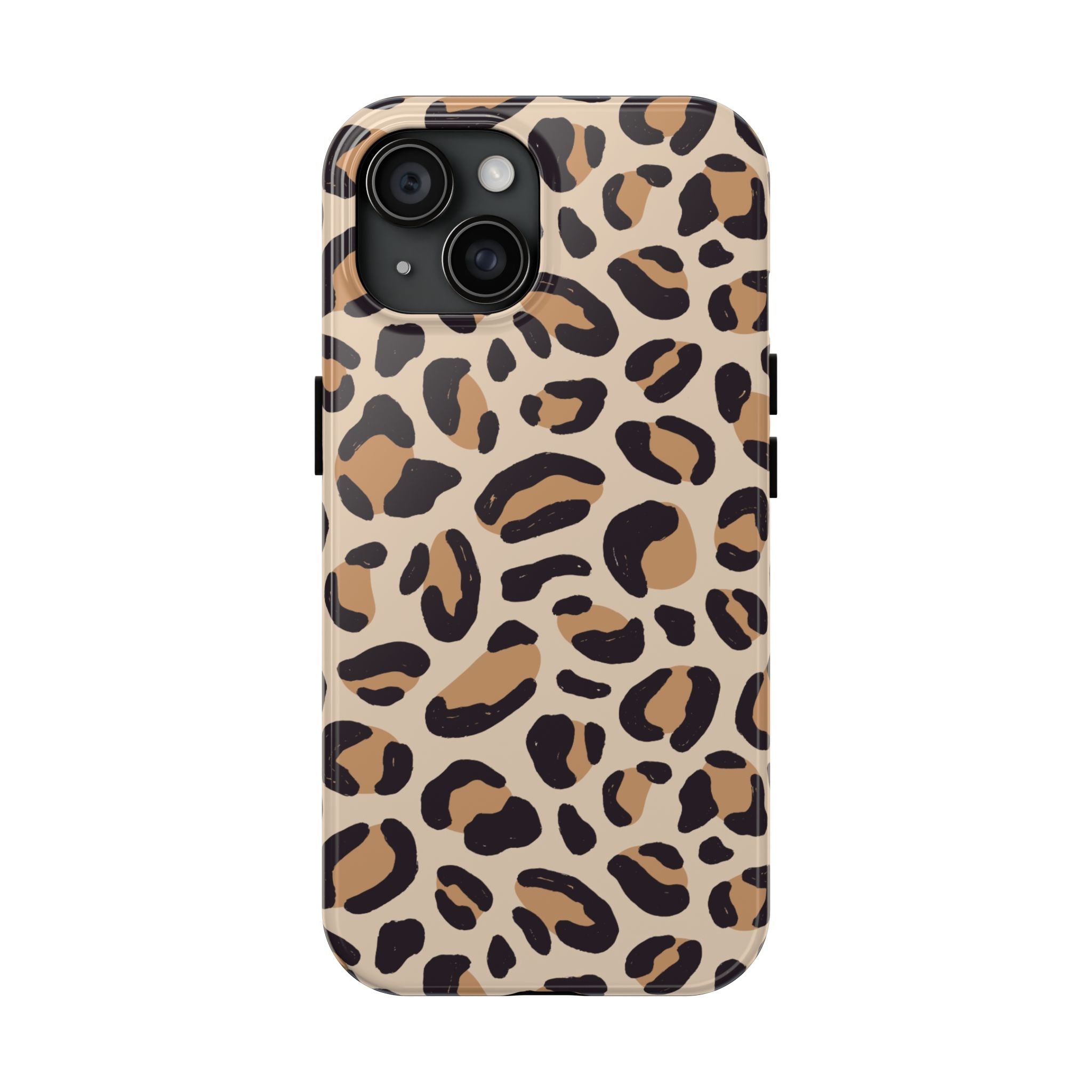 Leopard Print Tough Phone Case — Durable Slim Protective iPhone Cover