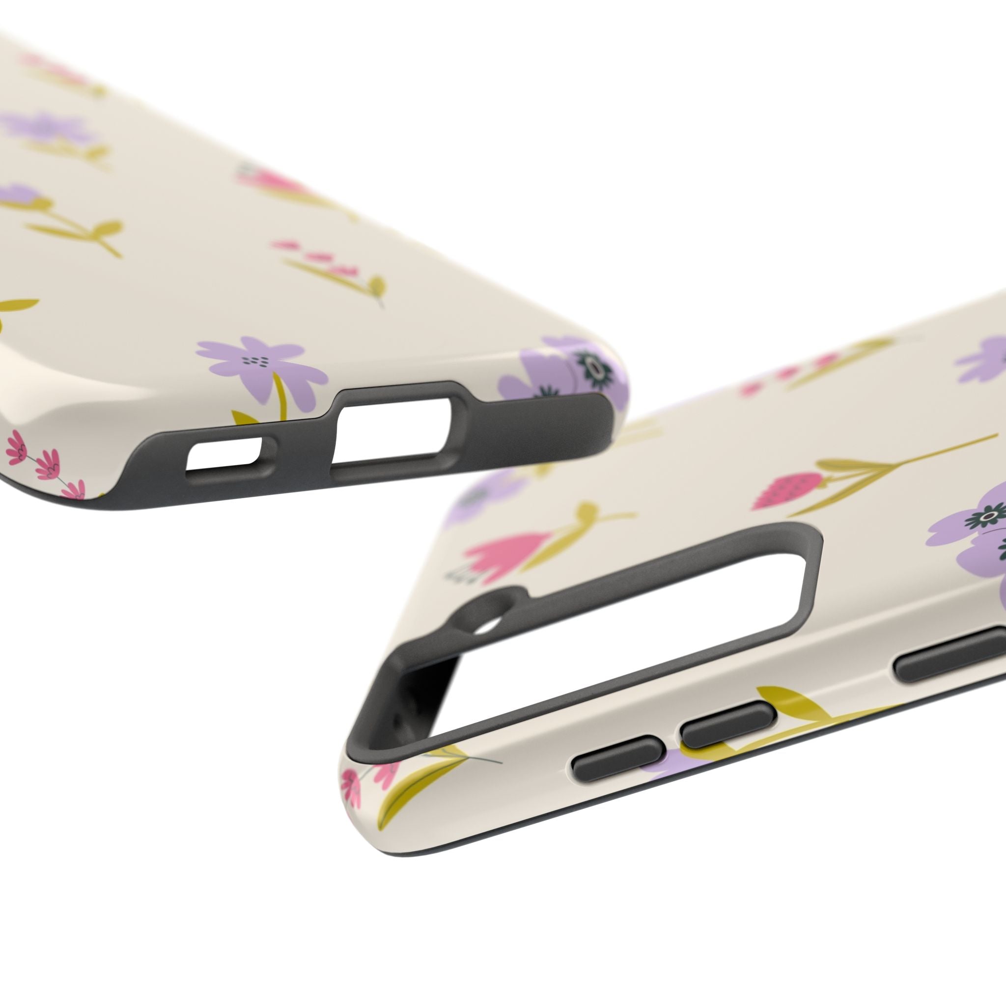 Floral Ditsy Tough Phone Case — Pastel Wildflower Protective Cover