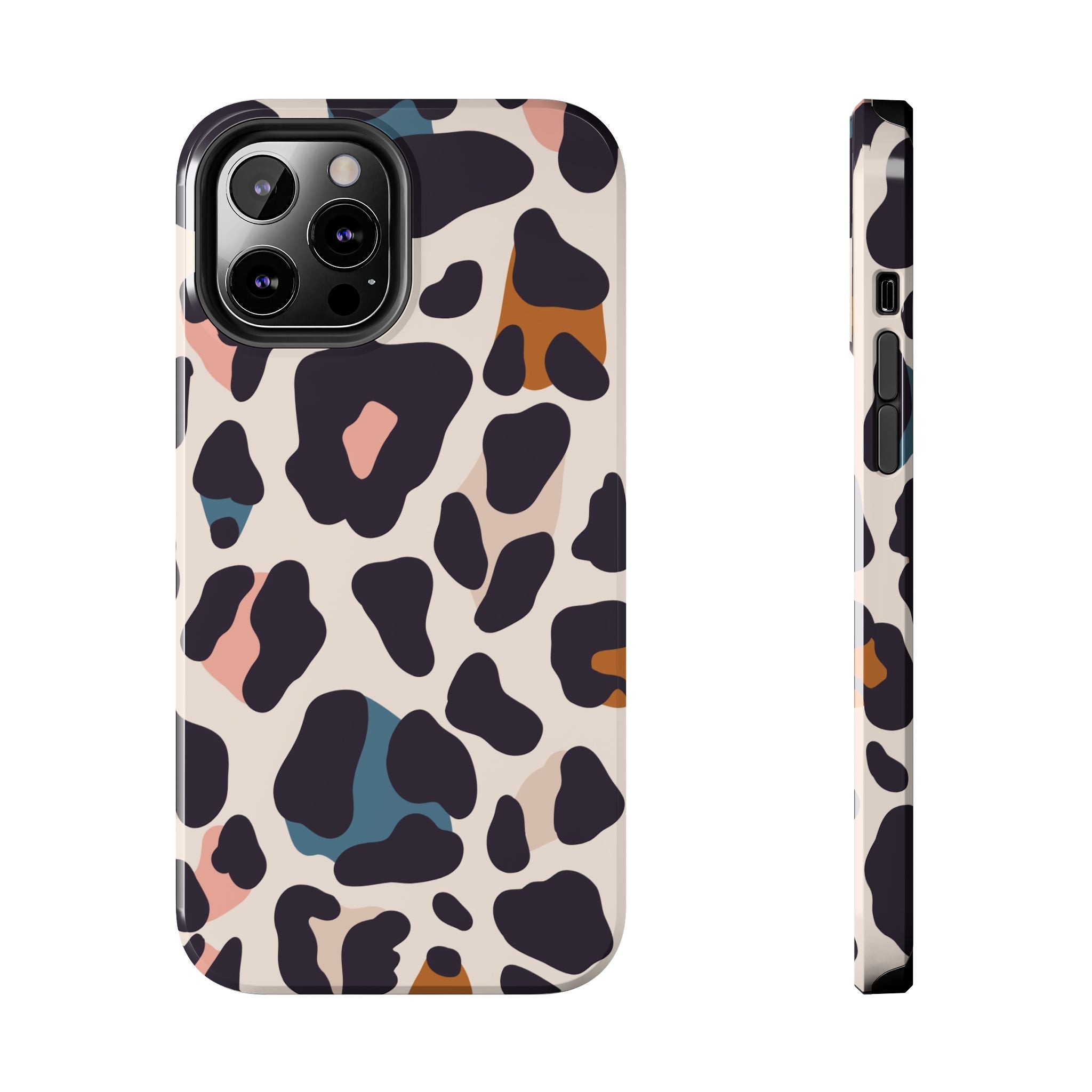 Leopard Spot Tough Phone Case — Pastel Animal Print Protective Cover